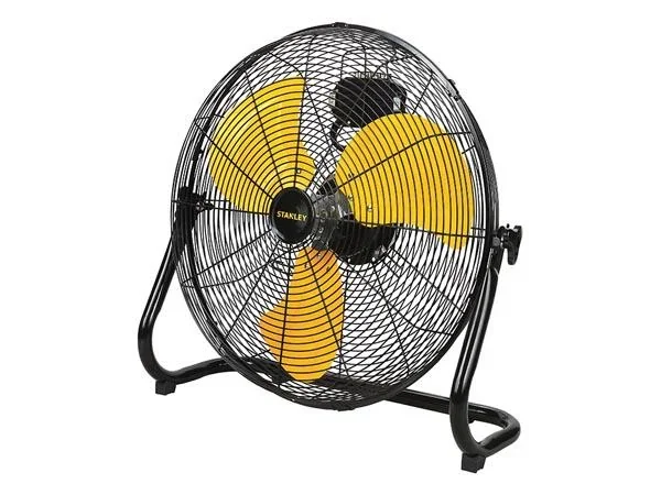 Bodenventilator Stahl Ø 51 cm Schwarz/Gelb - 0