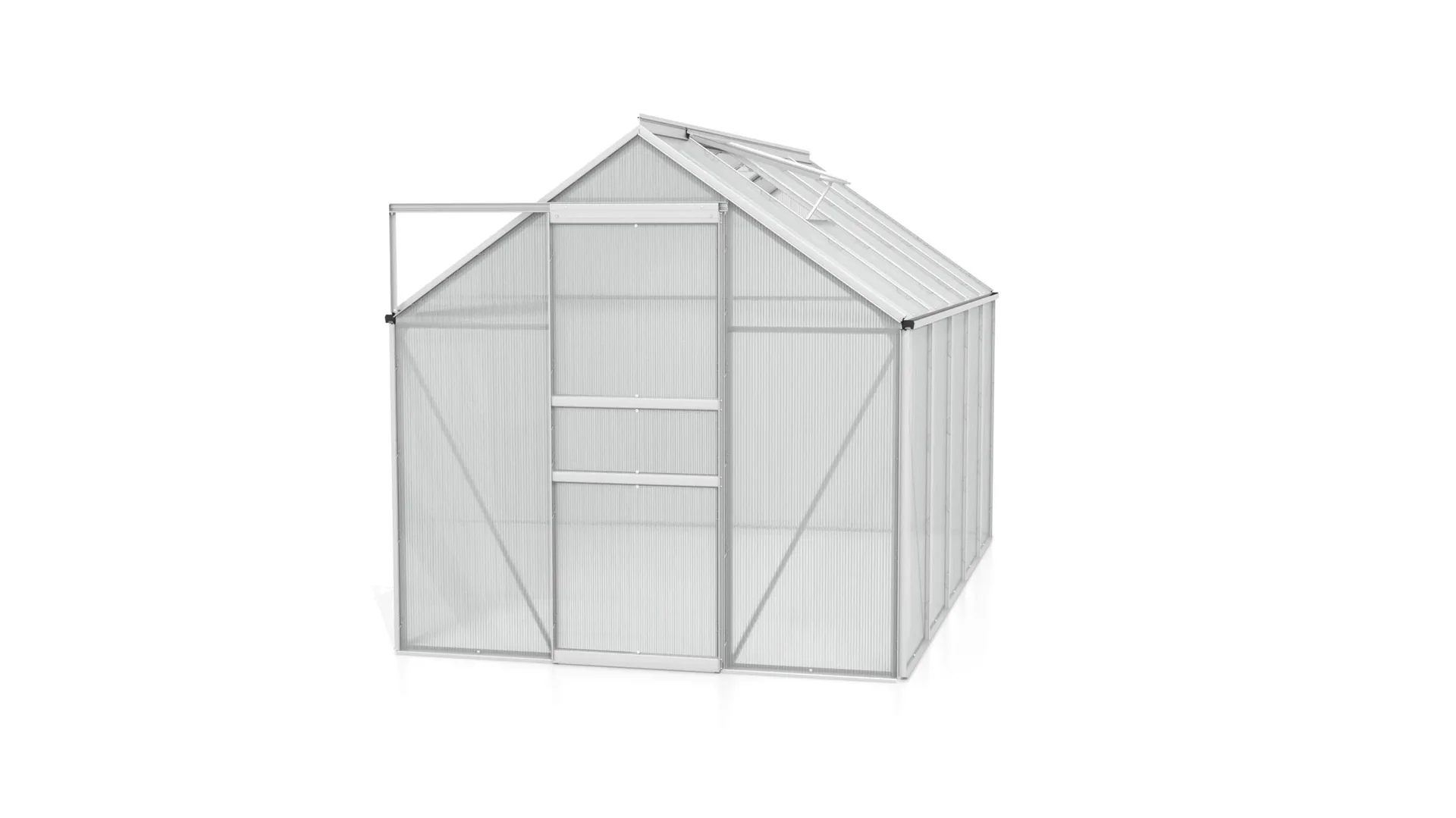 Gewächshaus Venus 6200 HKP 4 mm, Farbe alu - 1