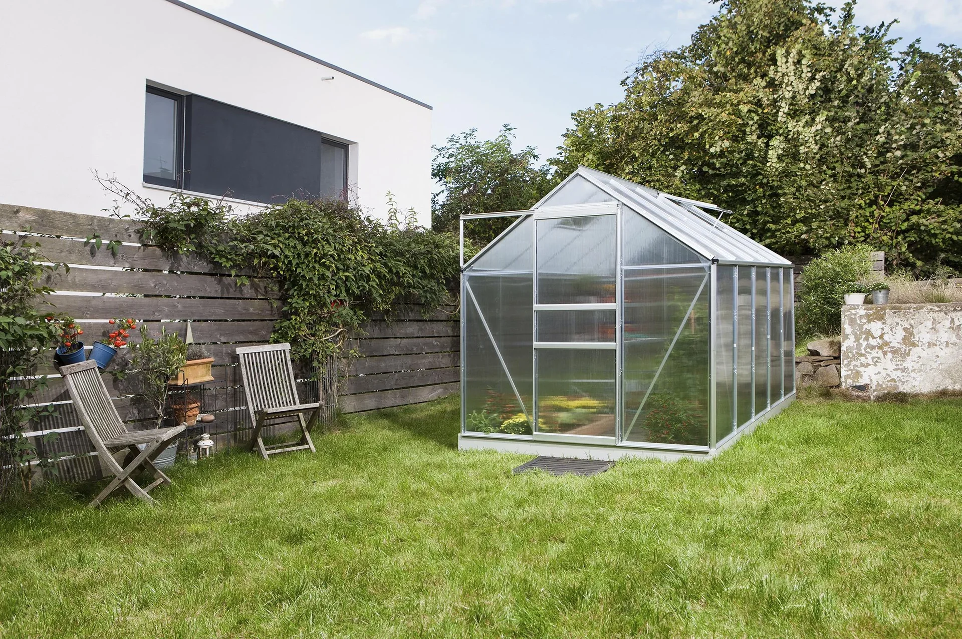 Gewächshaus Venus 6200 HKP 4 mm, Farbe alu - 5