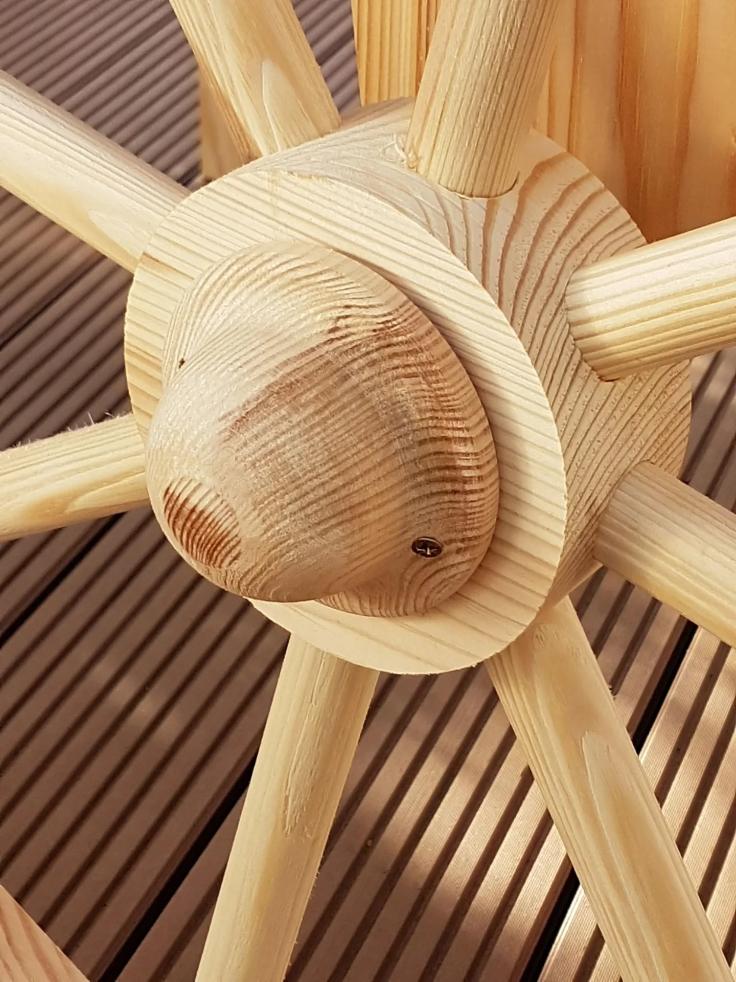 Marktwagen mit Baldachin weiß/blau - 0