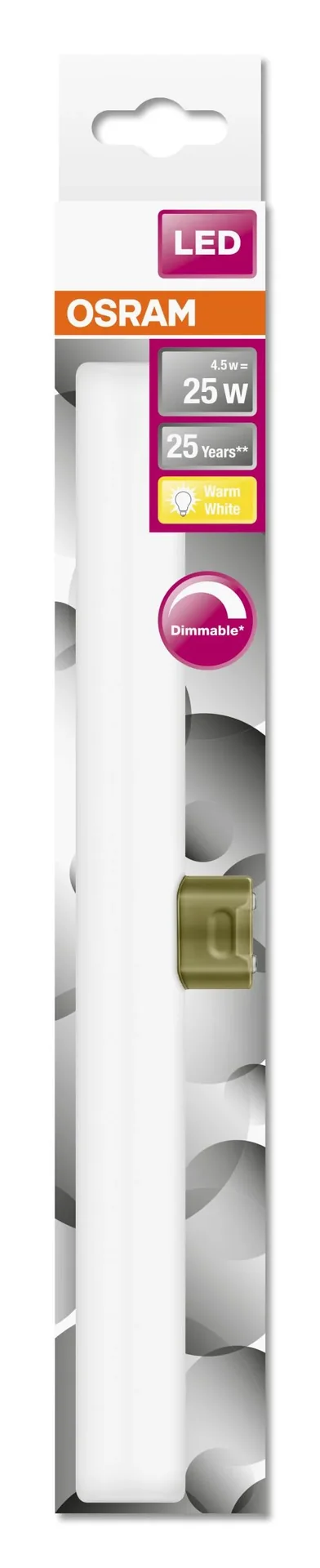 LEDinestra S14d, 4,5 Watt, warmweiß, matt, dimmbar - 1