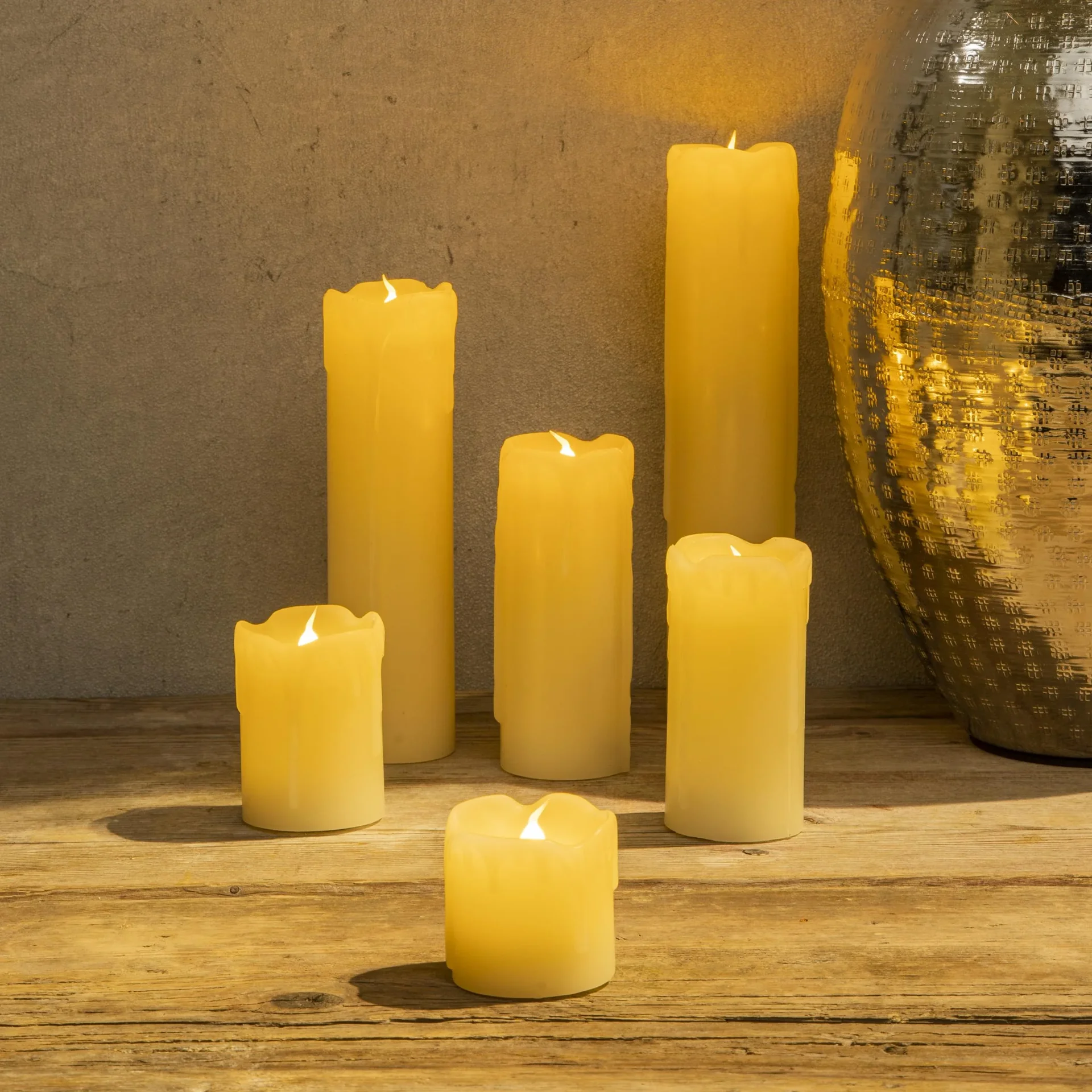 Flammenlose LED Kerzen - 6er Set - 0