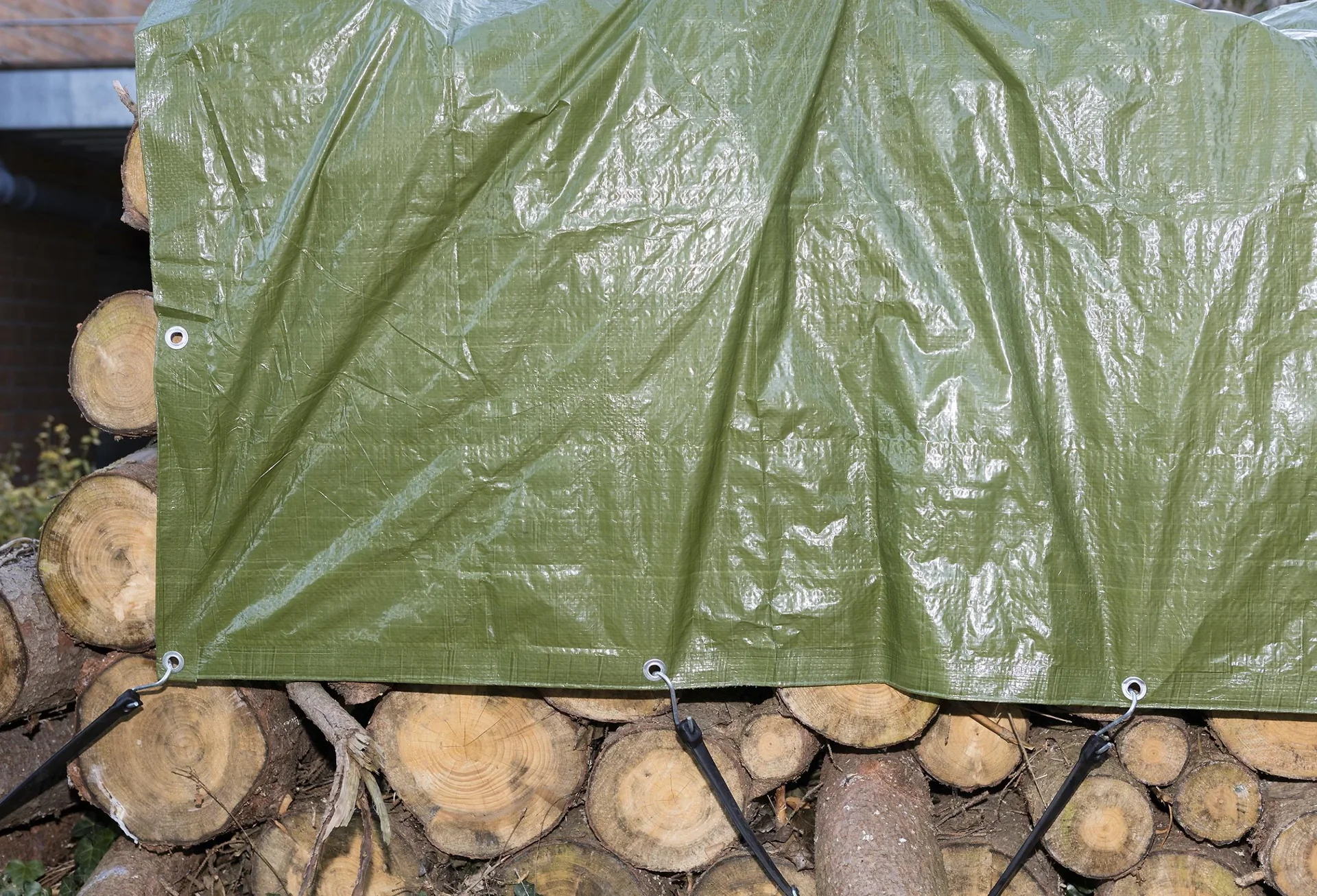 Abdeckplane, einfarbig grün, stark 90 g/ m², 2 x 3 m - 1