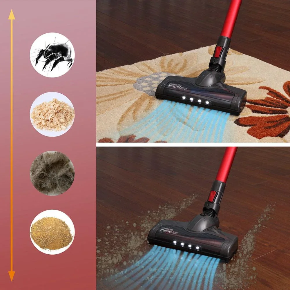 Elektrostaubsauger - Cordless all in 1 Inklusive Dockingstation etc. auf Akku MZ5 Grau/Rot - 2