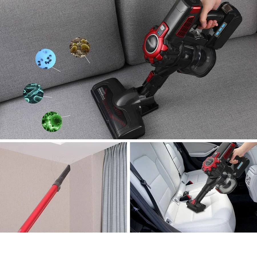 Elektrostaubsauger - Cordless all in 1 Inklusive Dockingstation etc. auf Akku MZ5 Grau/Rot - 8