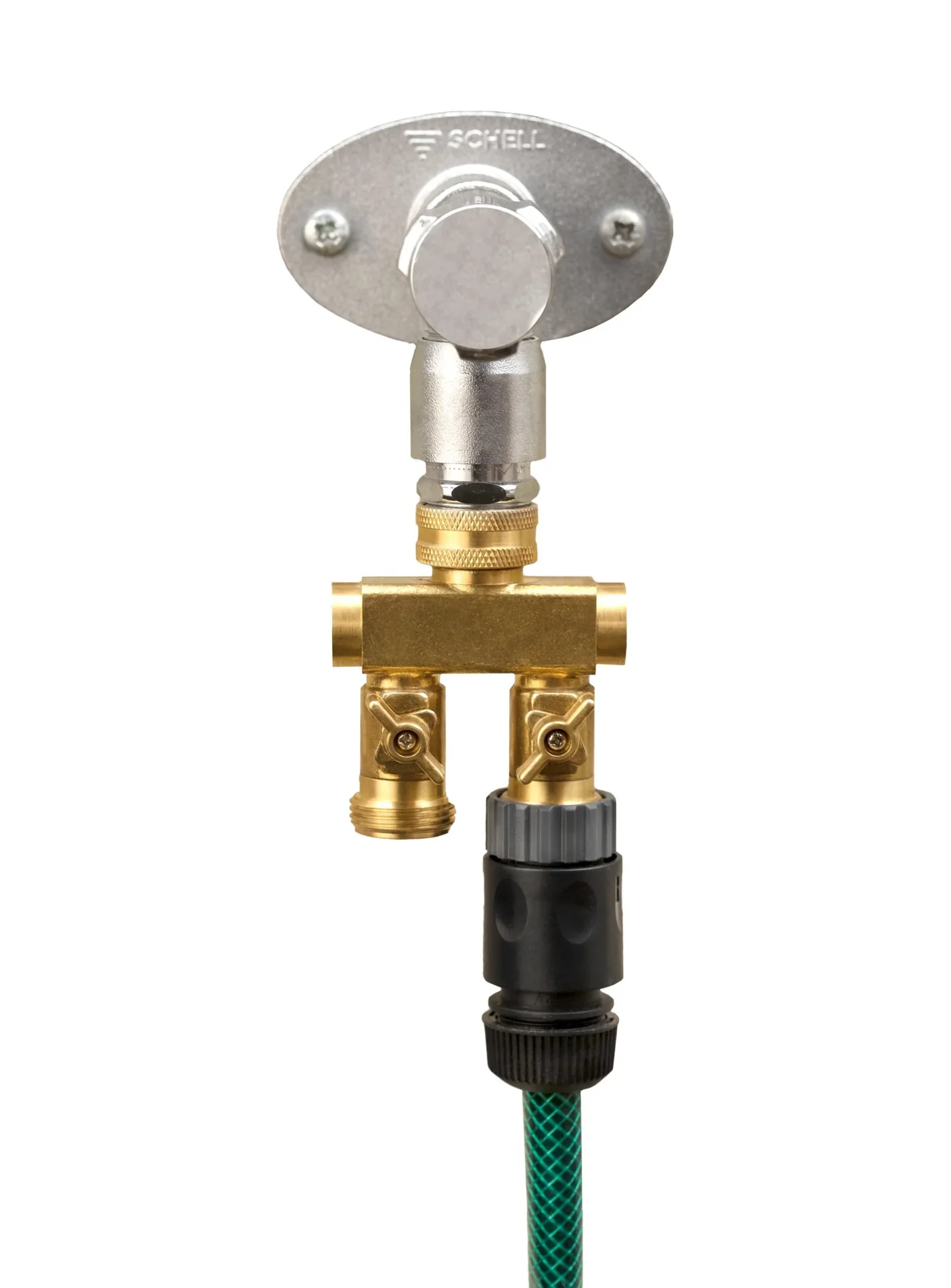 Wasserverteiler 2 Wege Außengewinde 3/4" - 1