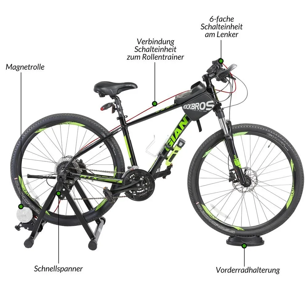 Fahrradtrainer Indoor - Rollentrainer Ergotrainer - Fahrrad bis 150kg Magnet - 2