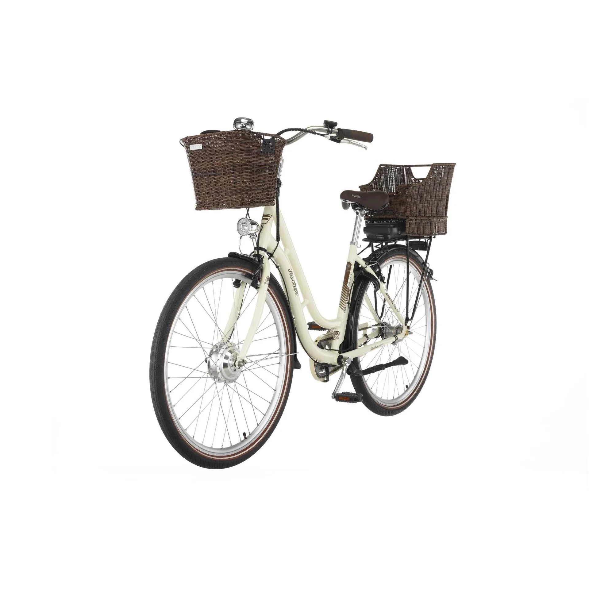 Unisex E-Bike City, 28 Zoll, Rahmengröße 48 cm, 3-Gang Nabenschaltung, Elfenbein glänzend, CITA ER1804 - 0