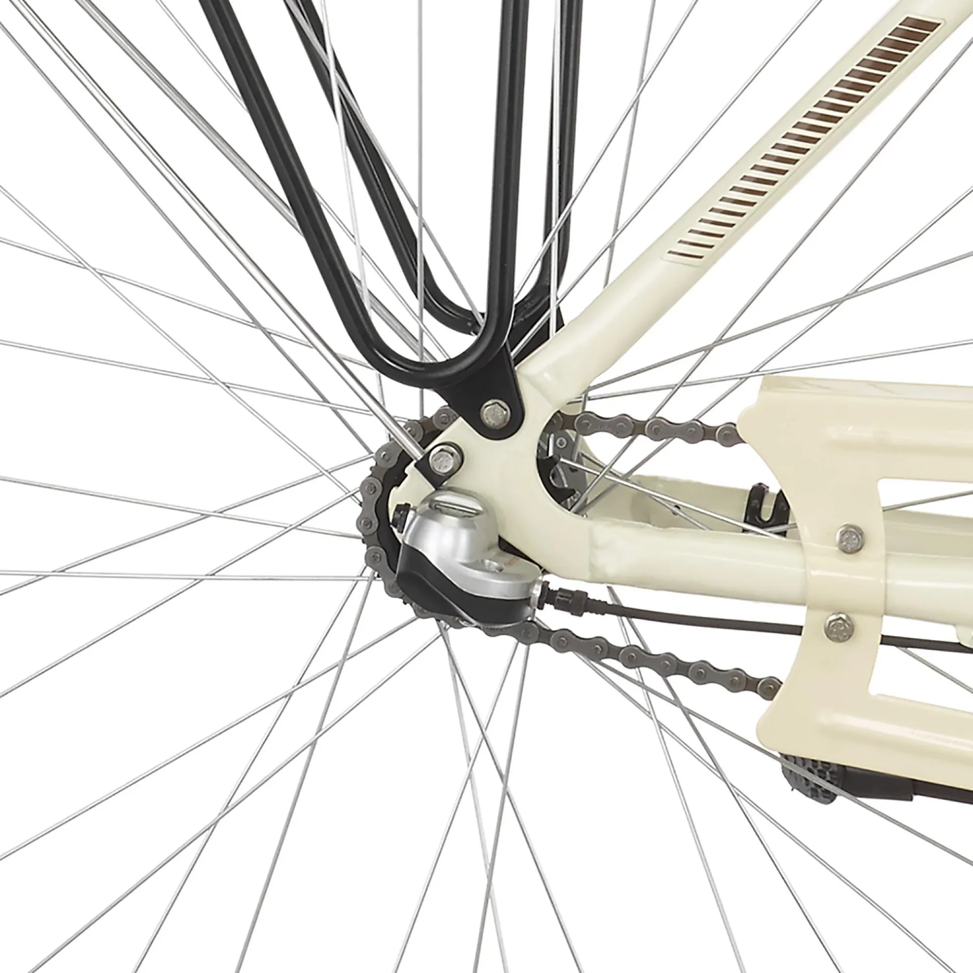 Unisex E-Bike City, 28 Zoll, Rahmengröße 48 cm, 3-Gang Nabenschaltung, Elfenbein glänzend, CITA ER1804 - 2