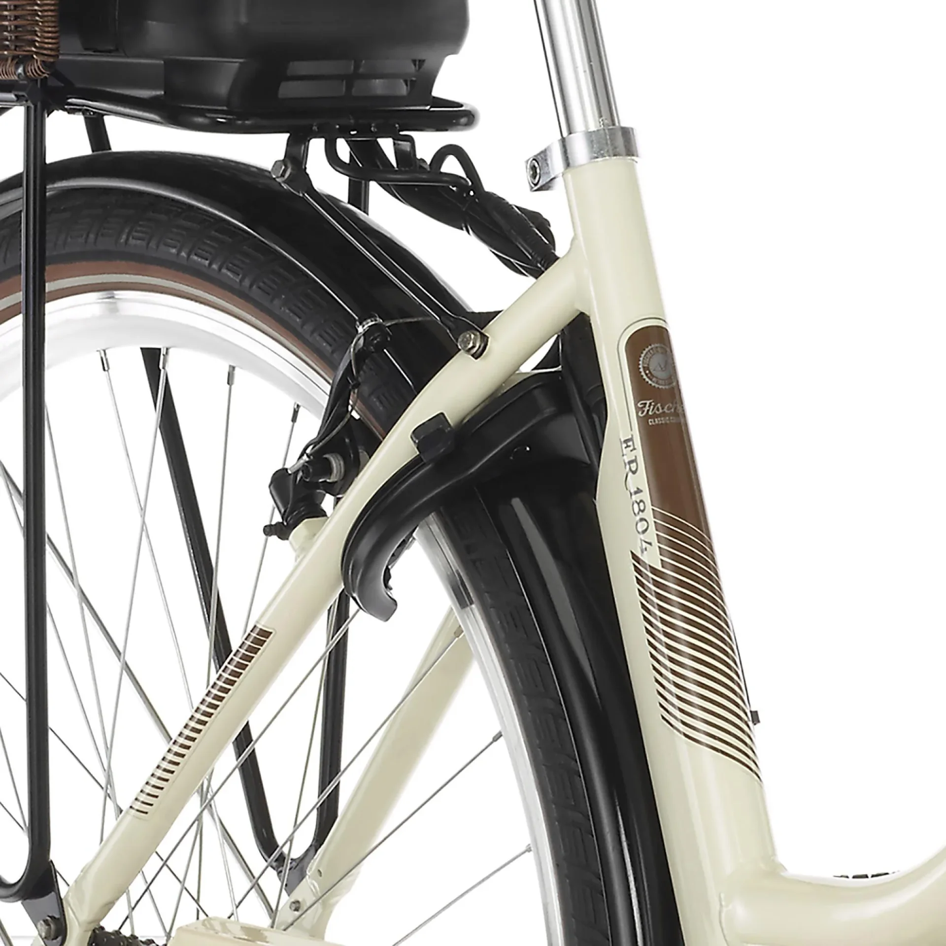 Unisex E-Bike City, 28 Zoll, Rahmengröße 48 cm, 3-Gang Nabenschaltung, Elfenbein glänzend, CITA ER1804 - 4