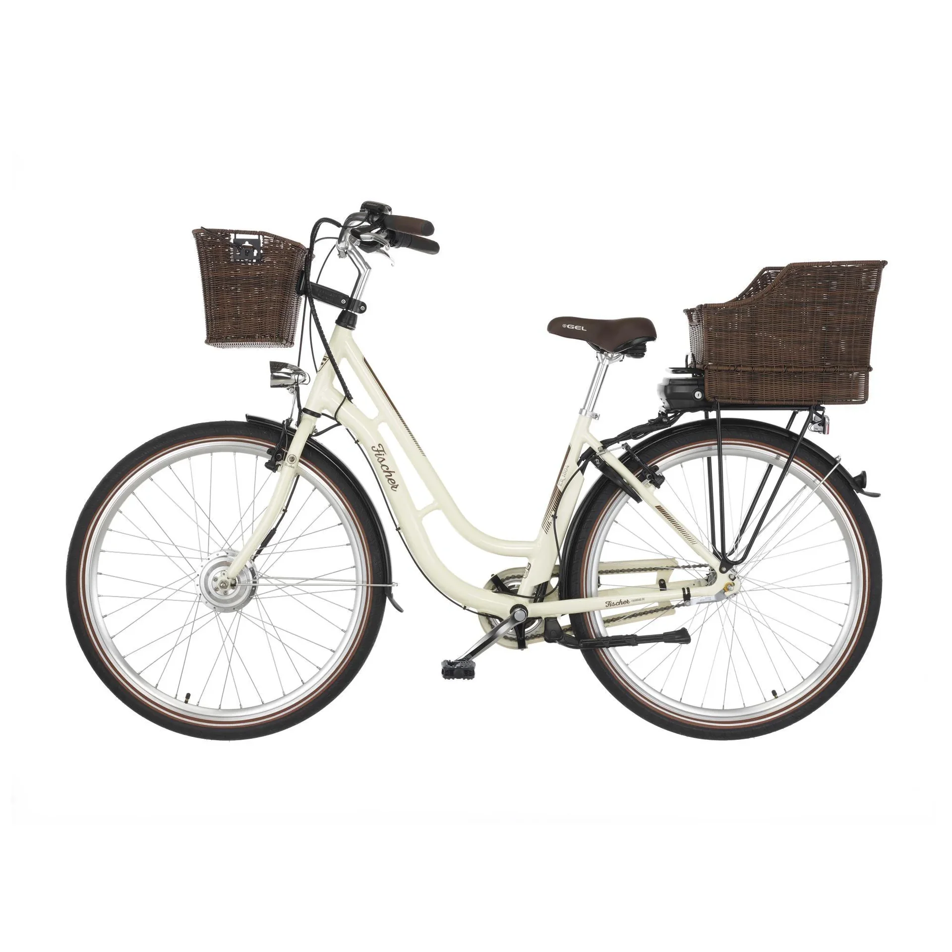 Unisex E-Bike City, 28 Zoll, Rahmengröße 48 cm, 3-Gang Nabenschaltung, Elfenbein glänzend, CITA ER1804 - 5