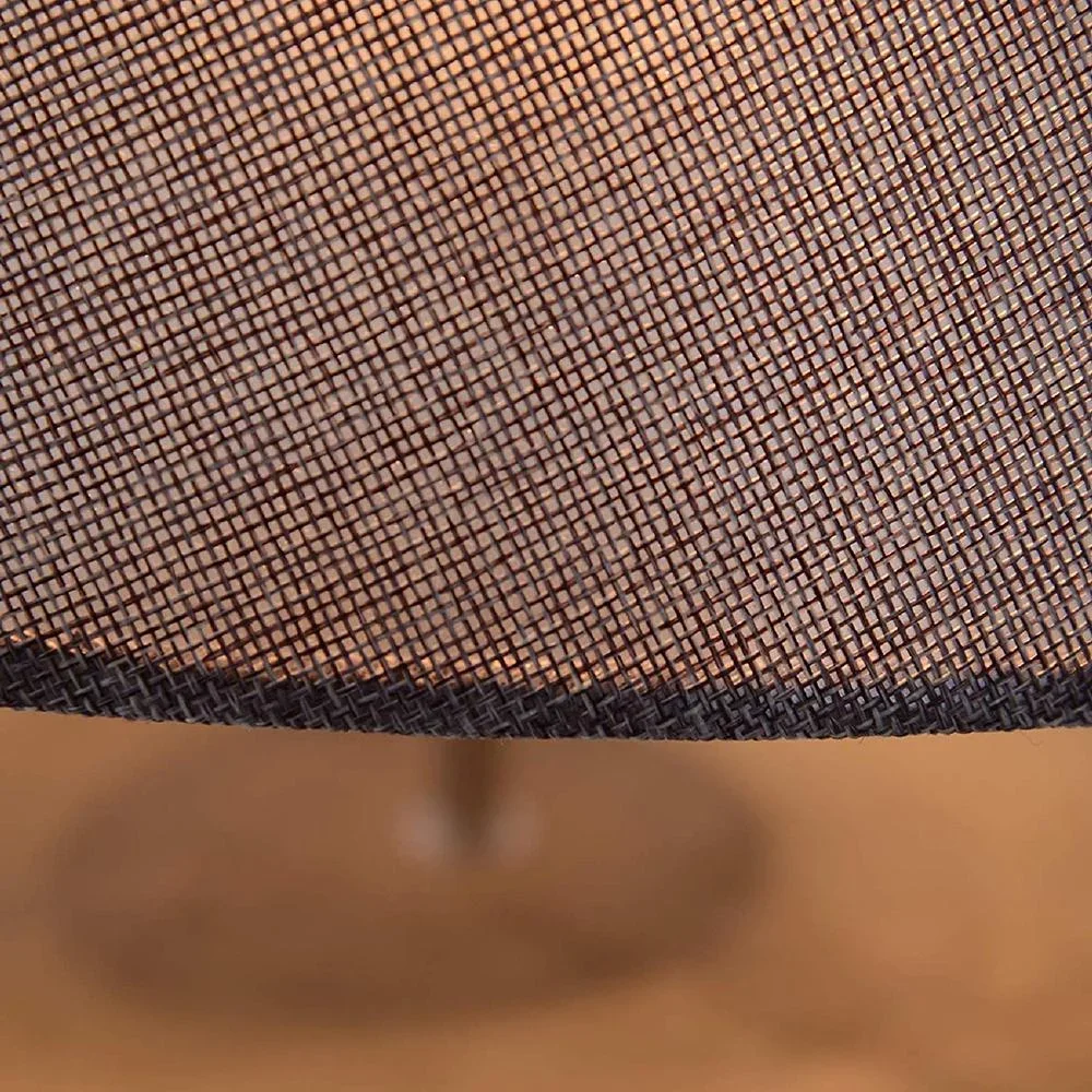 Stehlampe Stehleuchte Lampenschirm 40W Skandinavisch Holz + Leinen grau 46 x 46 x 158,5 cm - 0