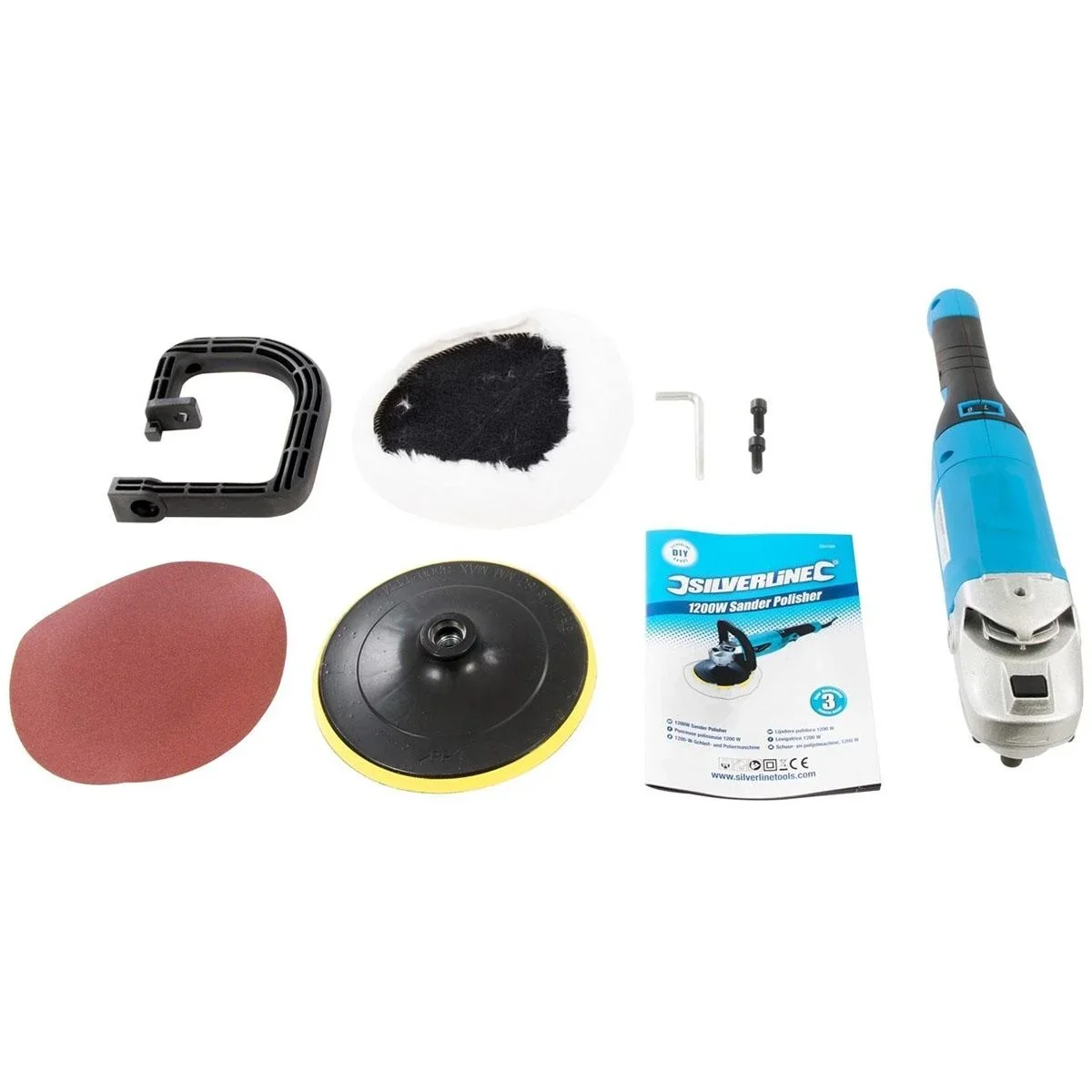 Schleifer und Polierer, 180 mm. - 1200 Watt. - 0