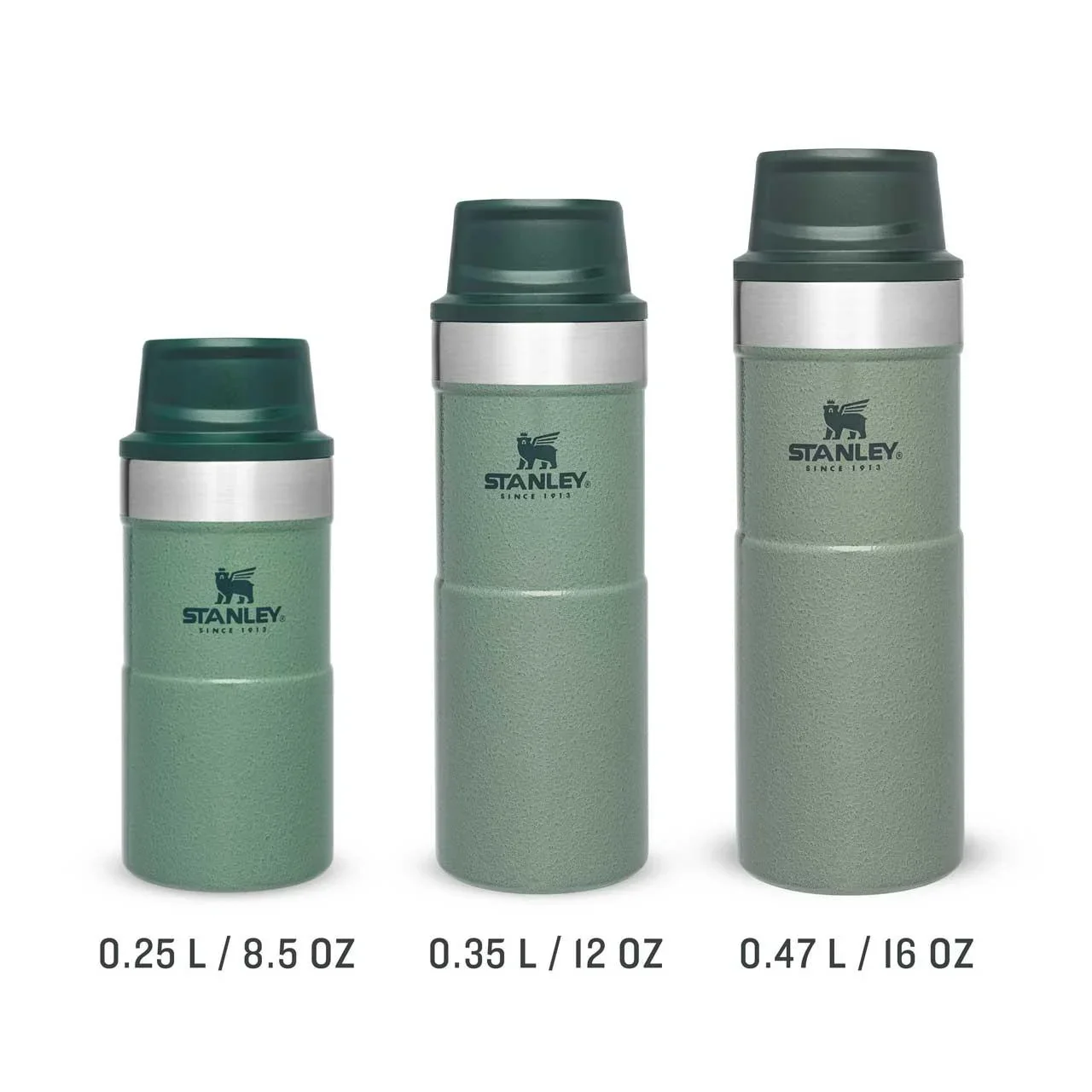 Trigger-Action Travel Mug 0,35 l, Hammertone Green, Vakuumisolierung, Einhandbedienung - 0