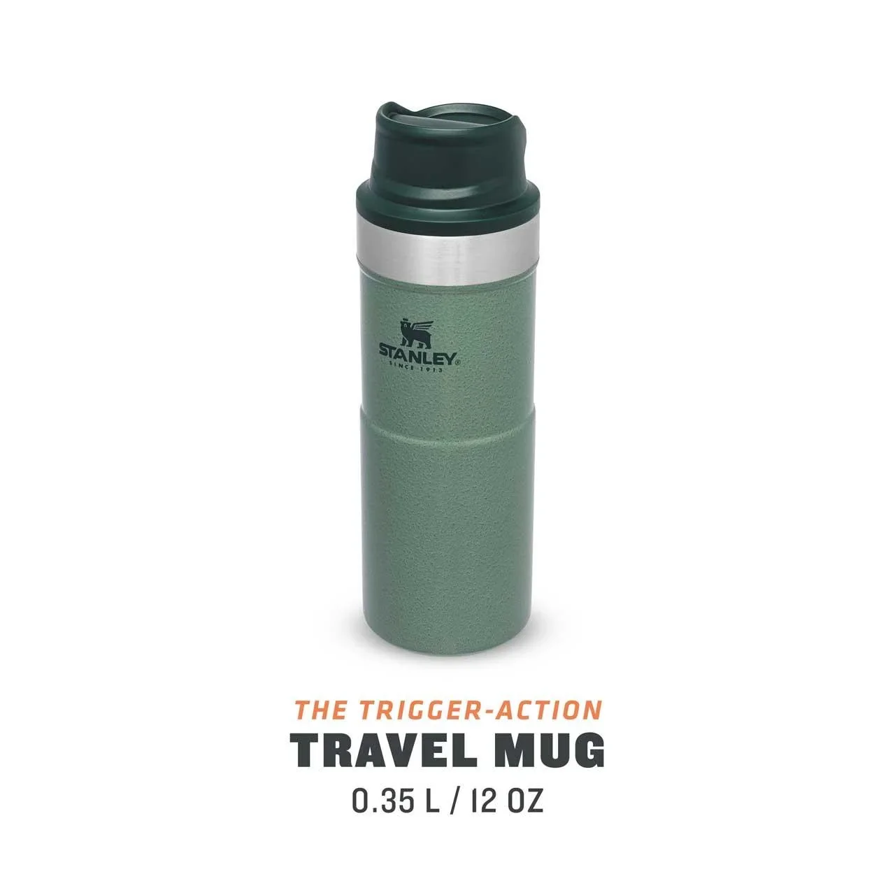 Trigger-Action Travel Mug 0,35 l, Hammertone Green, Vakuumisolierung, Einhandbedienung - 2