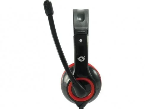 Headset USB 2m Kabel, Mikro, Fernbedienung Stereo rot - 0