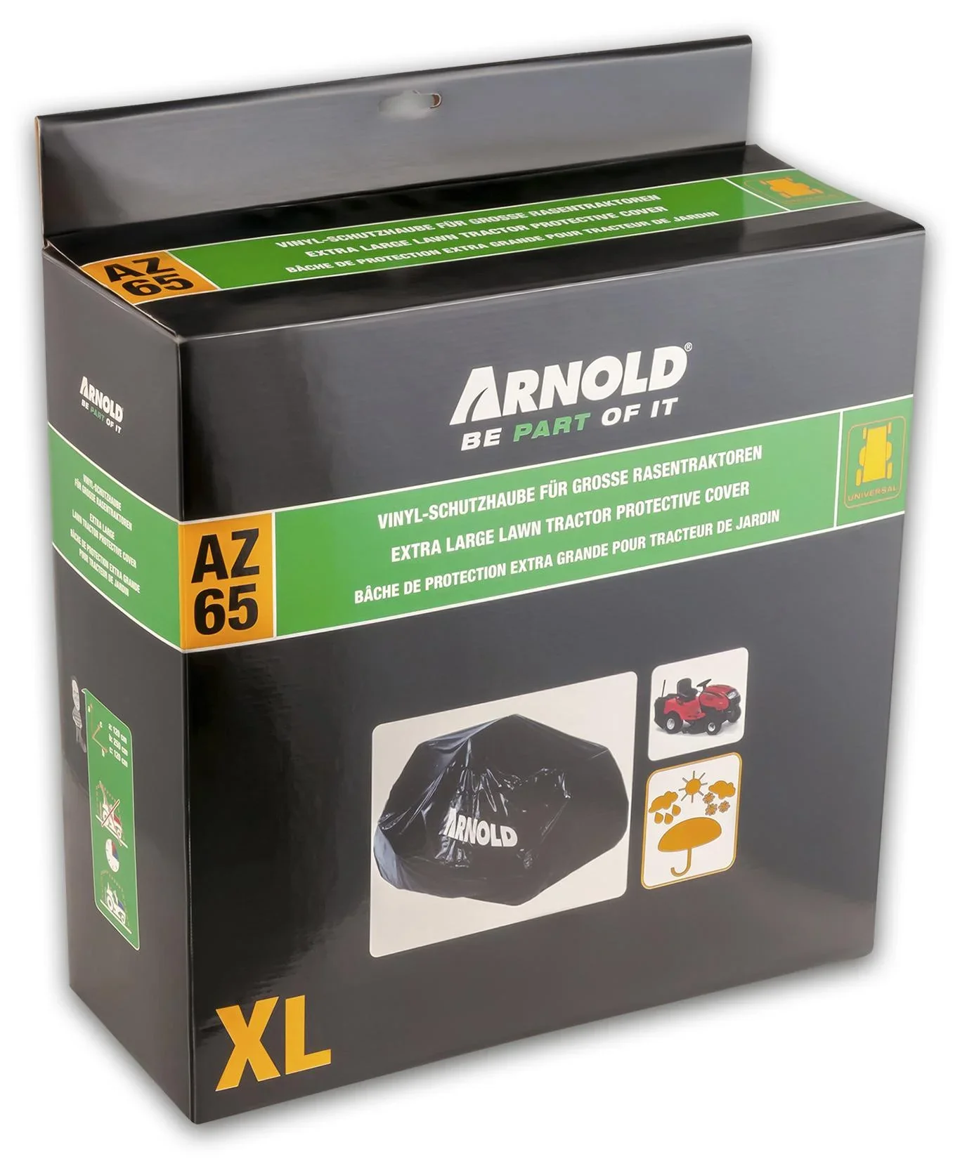 Universal Abdeckplane für Rasentraktoren XL, 250 x 120 x 120 cm - 1