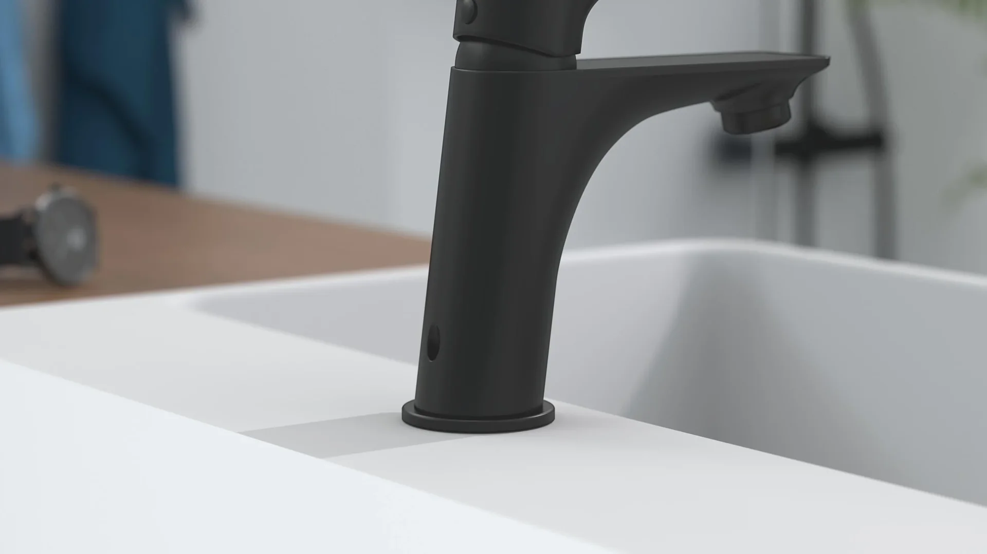 Waschtischarmatur "BOSTON", Schwarz matt - 9