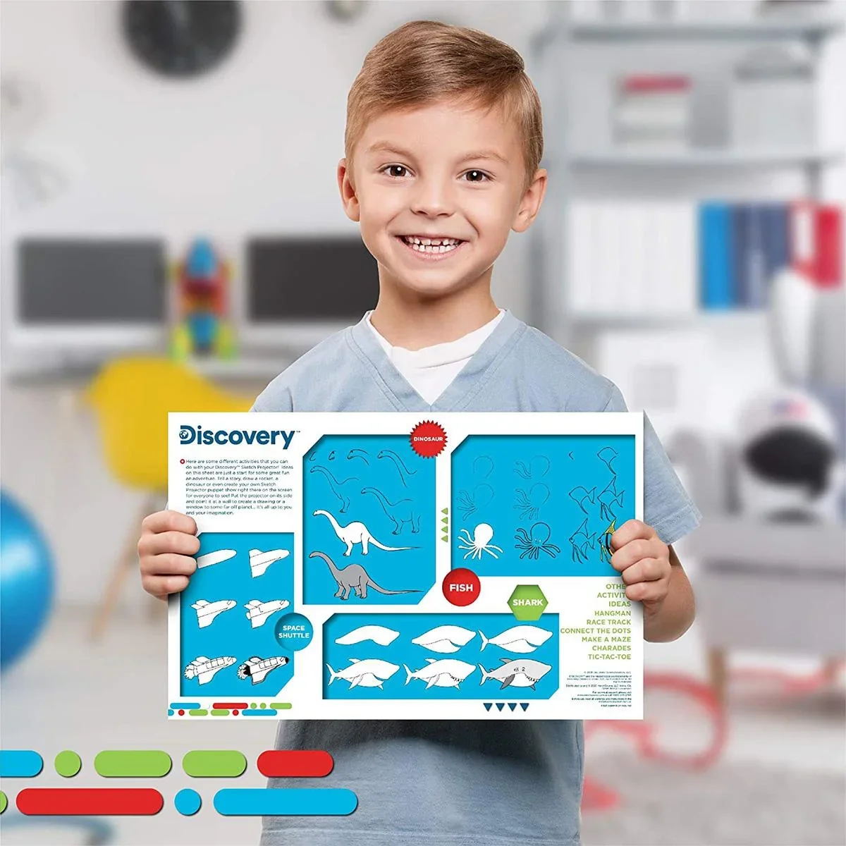 Discovery Kids Projektor Projiziere deine selbstgemachten Zeichnungen an die Wand oder die Decke - 0