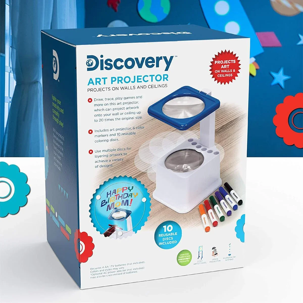 Discovery Kids Projektor Projiziere deine selbstgemachten Zeichnungen an die Wand oder die Decke - 3