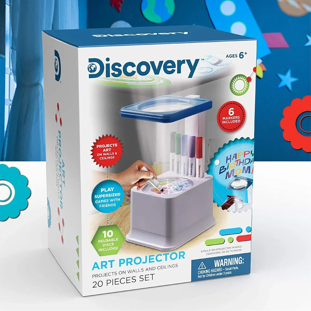 Discovery Kids Projektor Projiziere deine selbstgemachten Zeichnungen an die Wand oder die Decke - 6