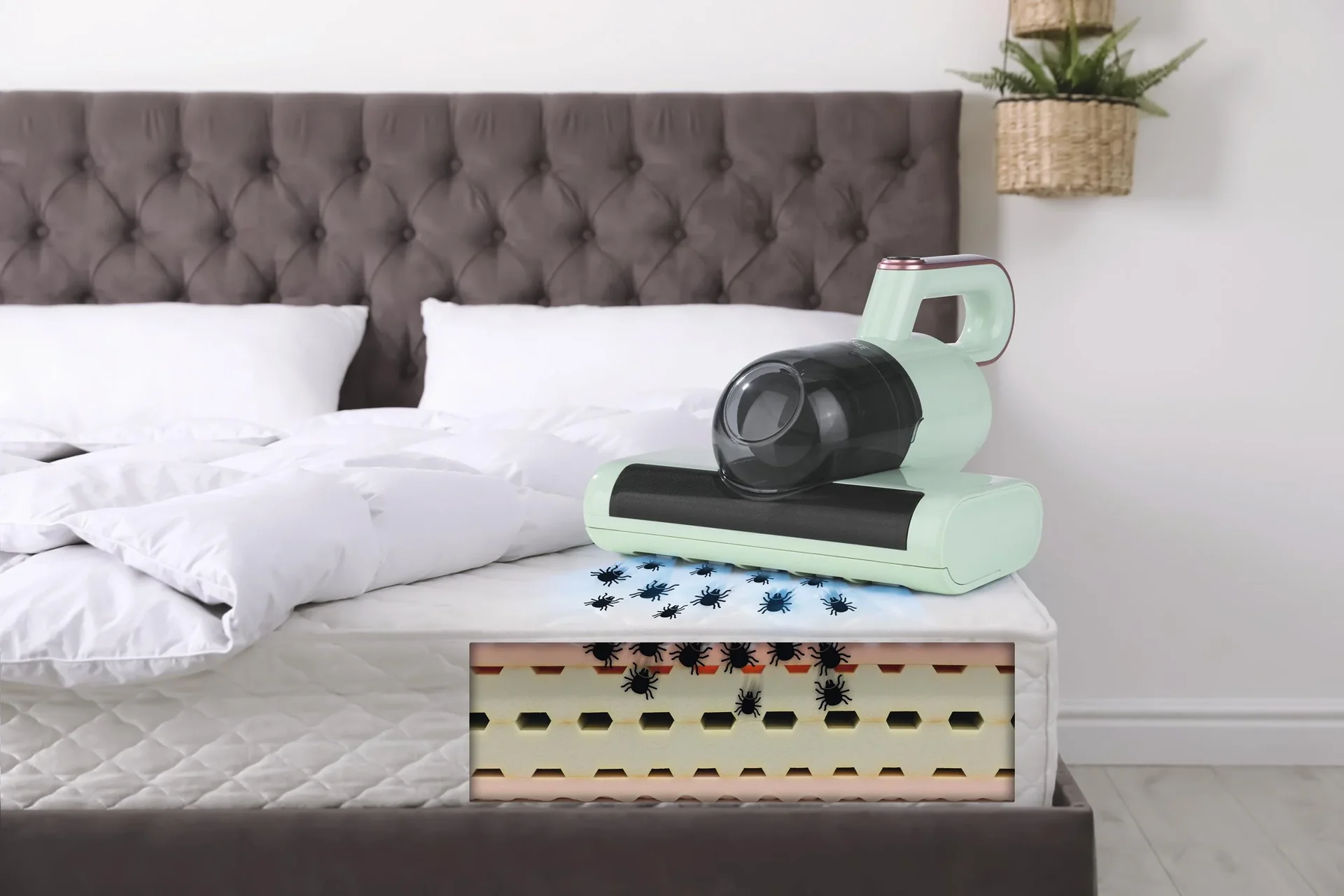 Milbensauger mit Rotorbürste, 300 Watt - 0