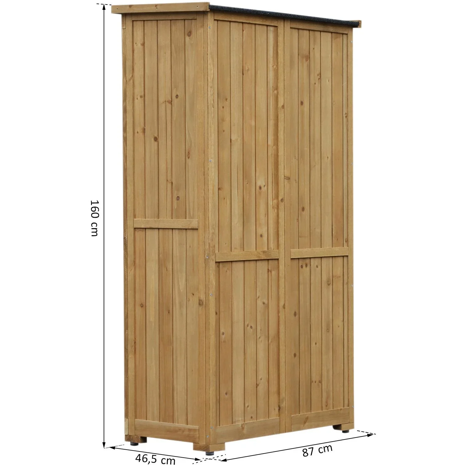 Gartenschrank mit Lamellentüren - 1