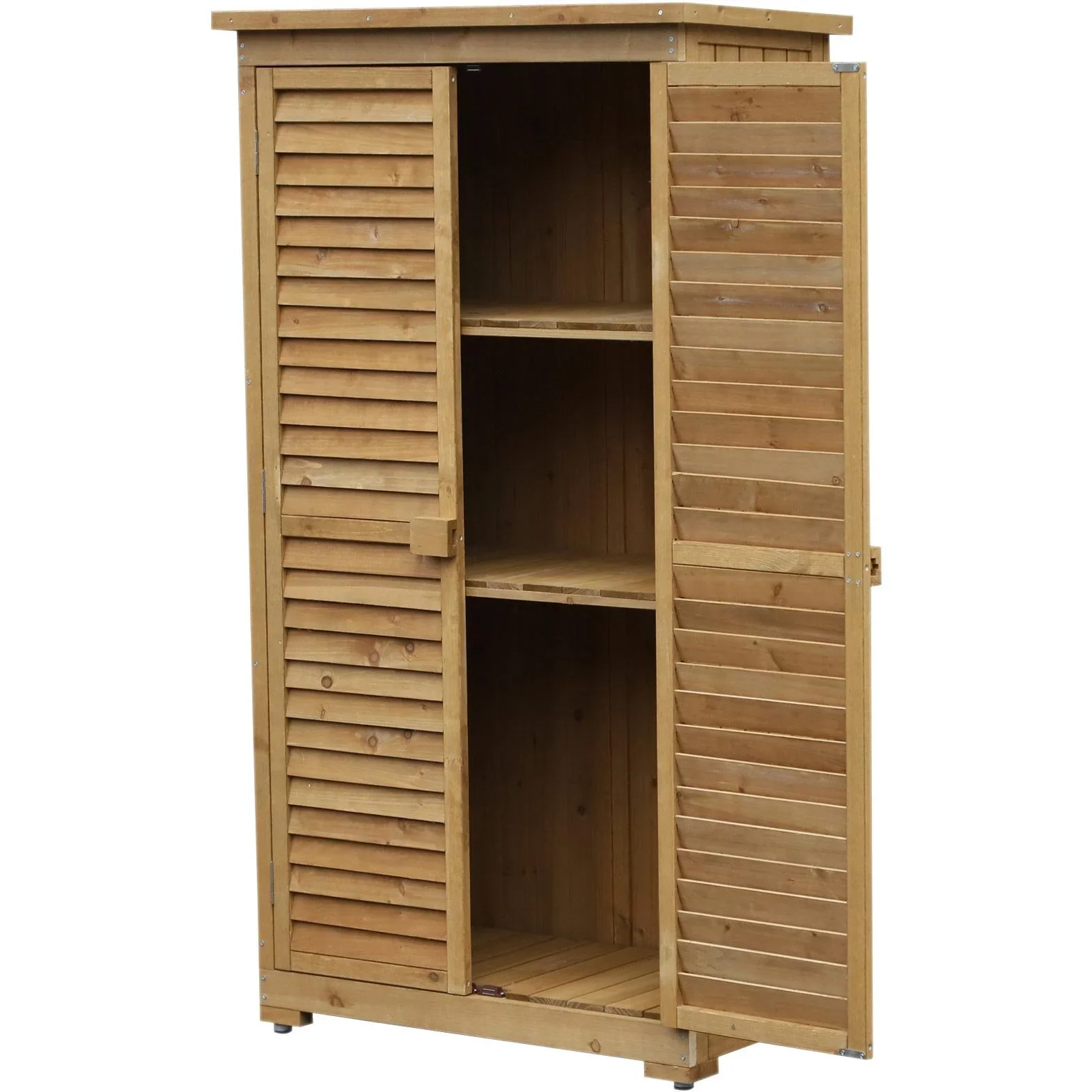 Gartenschrank mit Lamellentüren - 4