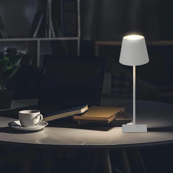 VT-7703 Tischleuchte - 3000K - Dimmbar durch Berührung - Wiederaufladbar - Weiß - 0