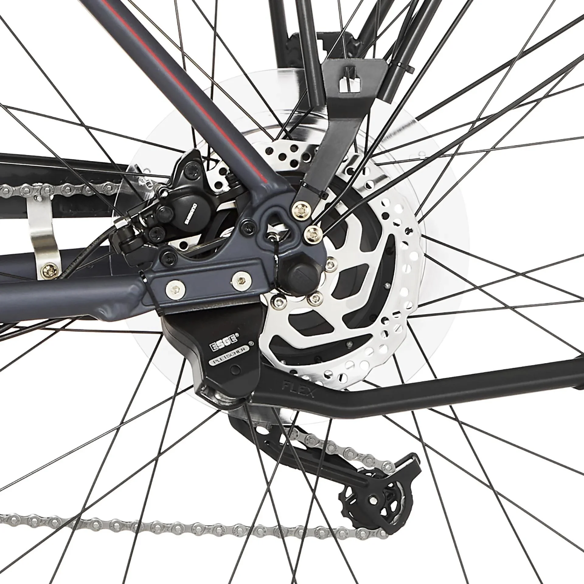 Herren E-Bike Trekking, 28 Zoll Rahmengröße 50cm, 8-Gang Kettenschaltung, anthrazit matt, VIATOR 1.0 - 7