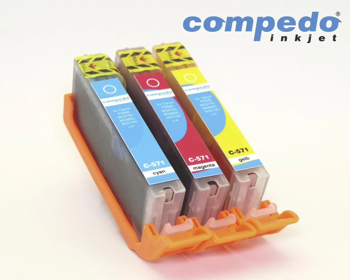 Druckerpatrone für Canon CLI-571 Multipack XL 3P - 0