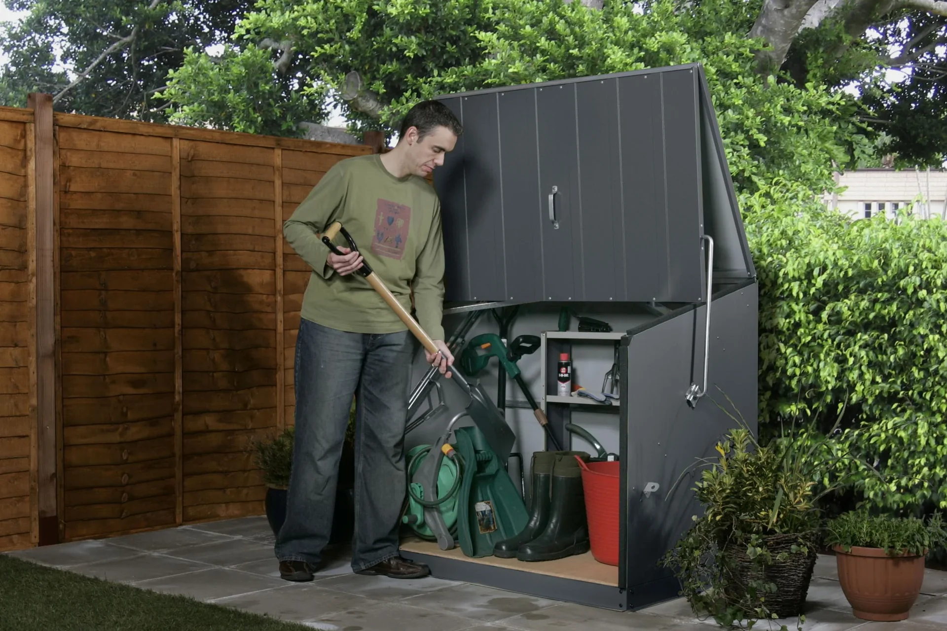 Geräte- und Aufbewahrungsbox Stowaway anthrazit - 3