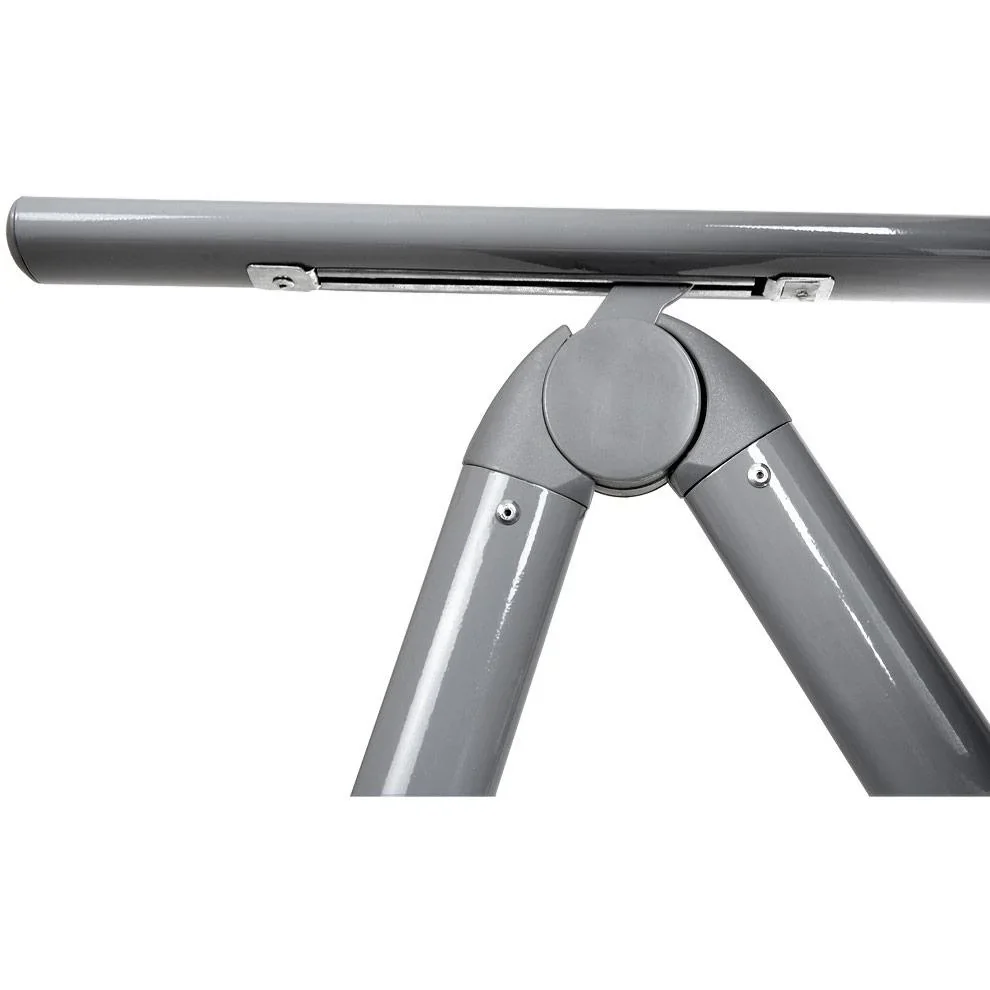 Aluminium-Gartenset Bern 6+1 Mattglas silber- Set - 6