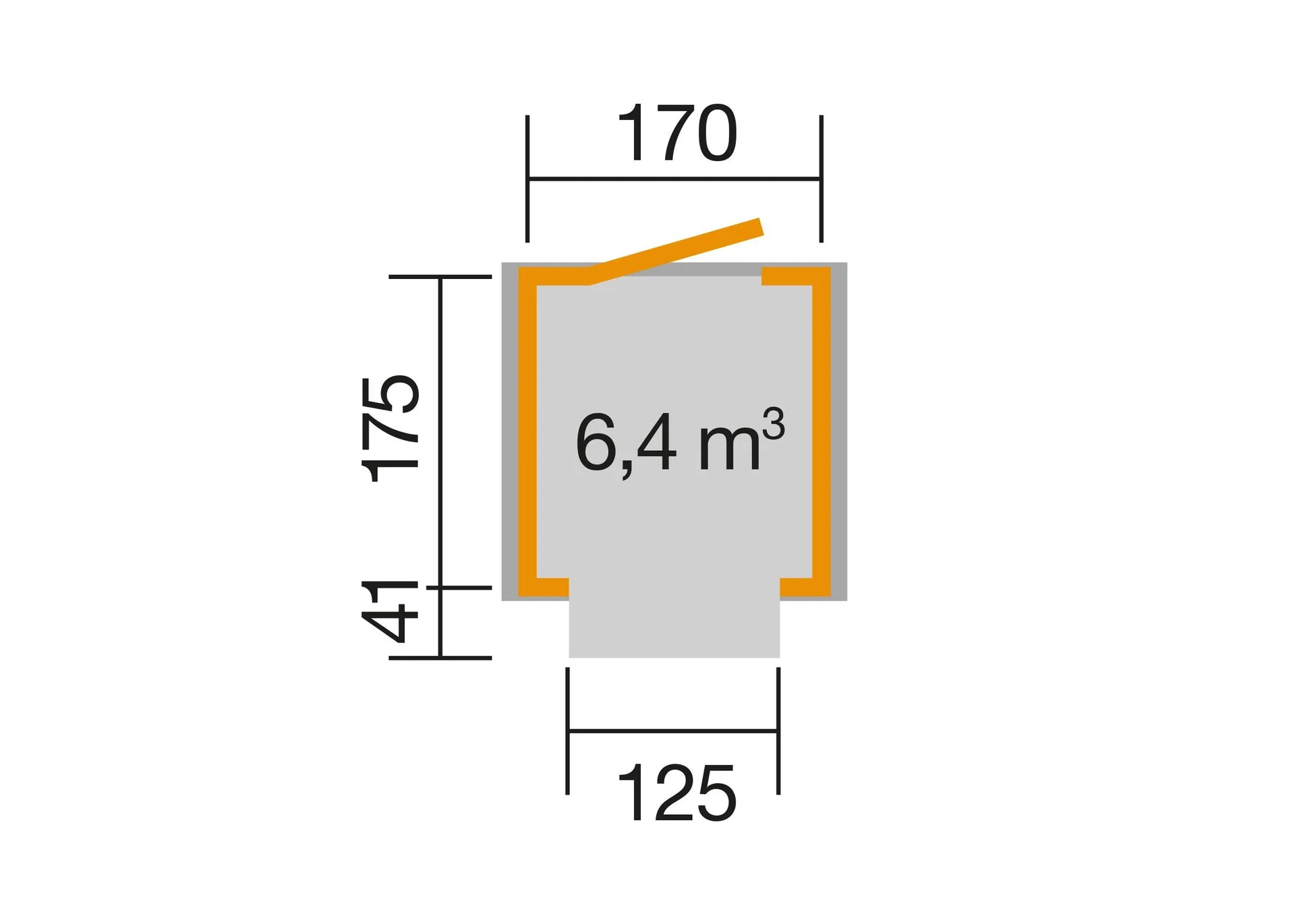 Marktstand Helene, natur - 1
