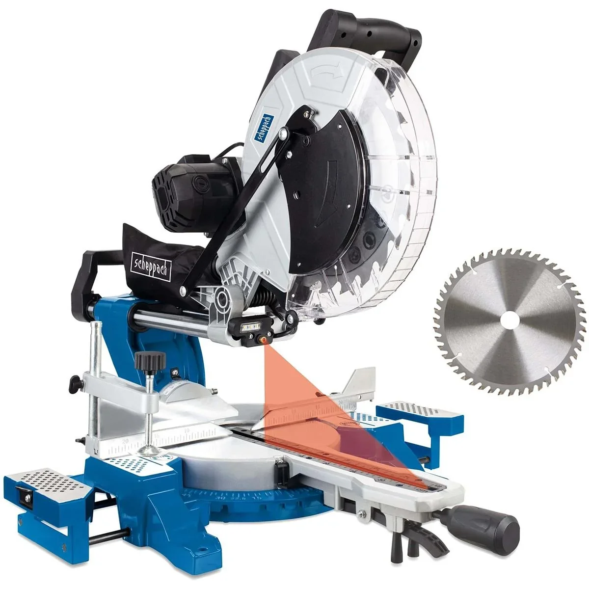 Kappsäge HM140L - 2000W | 330 x 150mm | inkl. Laser und 2 Sägeblätter - 1