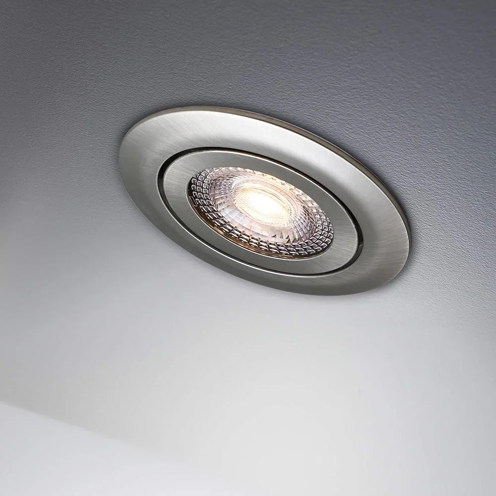 LED-Downlight Krog 6-teiliges Set Nickel - 1