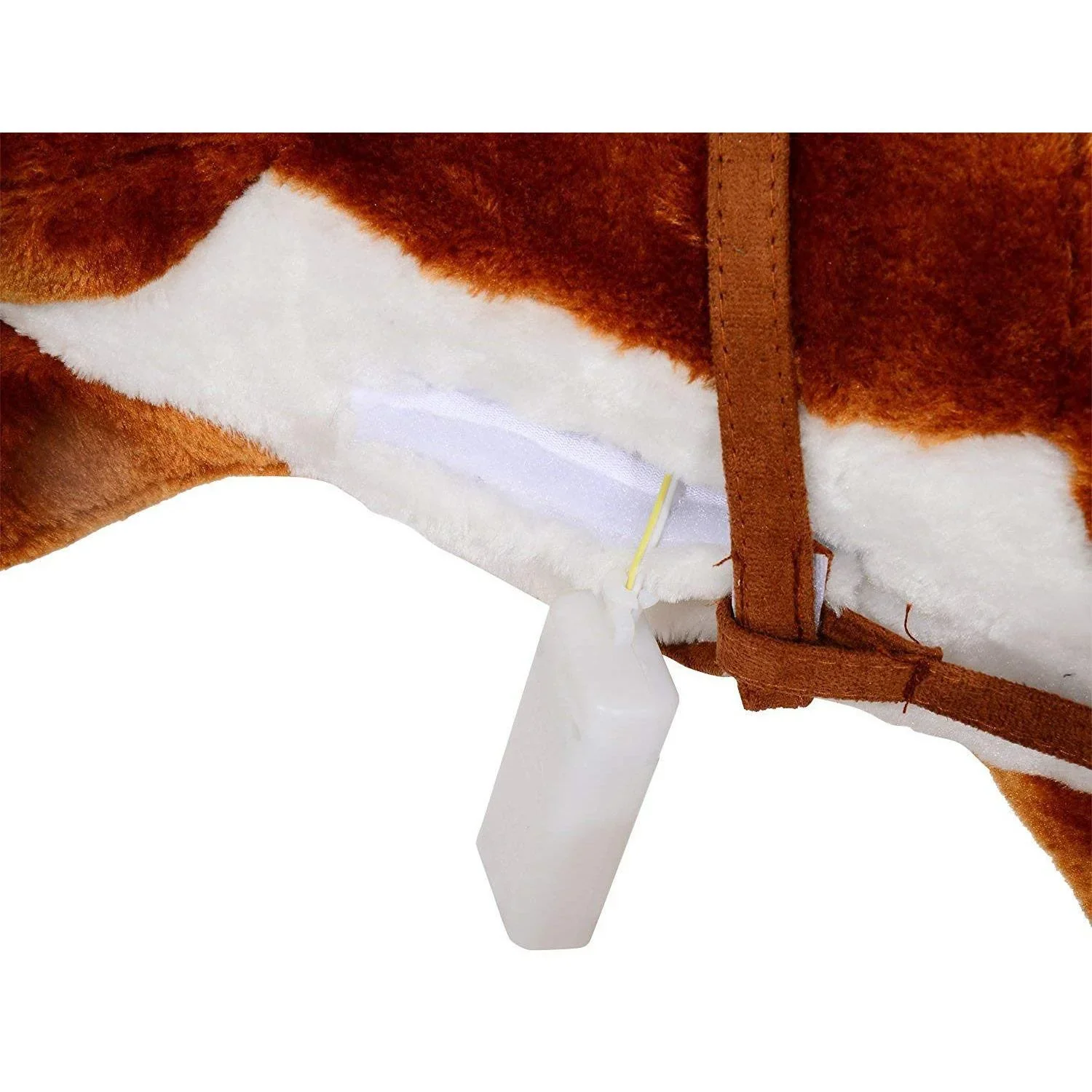 Schaukelpferd Kinder Schaukeltier Schaukelspielzeug Wiehern Braun - 2