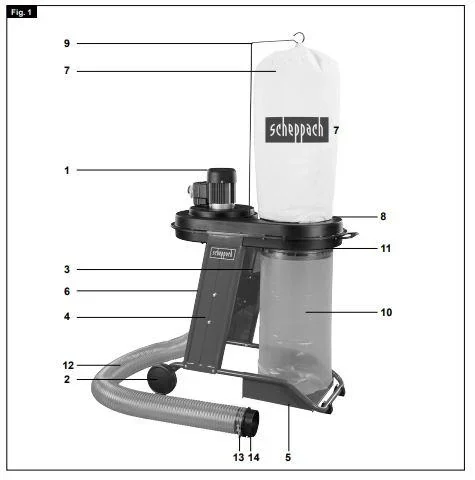 ABSAUGANLAGE HD 12 550W - 2