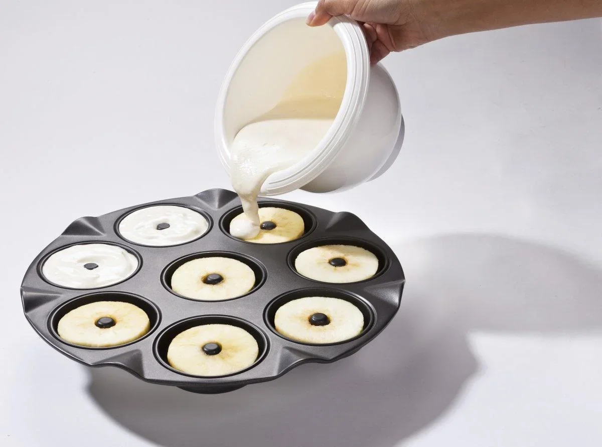 Apfelküchlein-Backblech 8-er, Ø 33 x 3 cm - 1