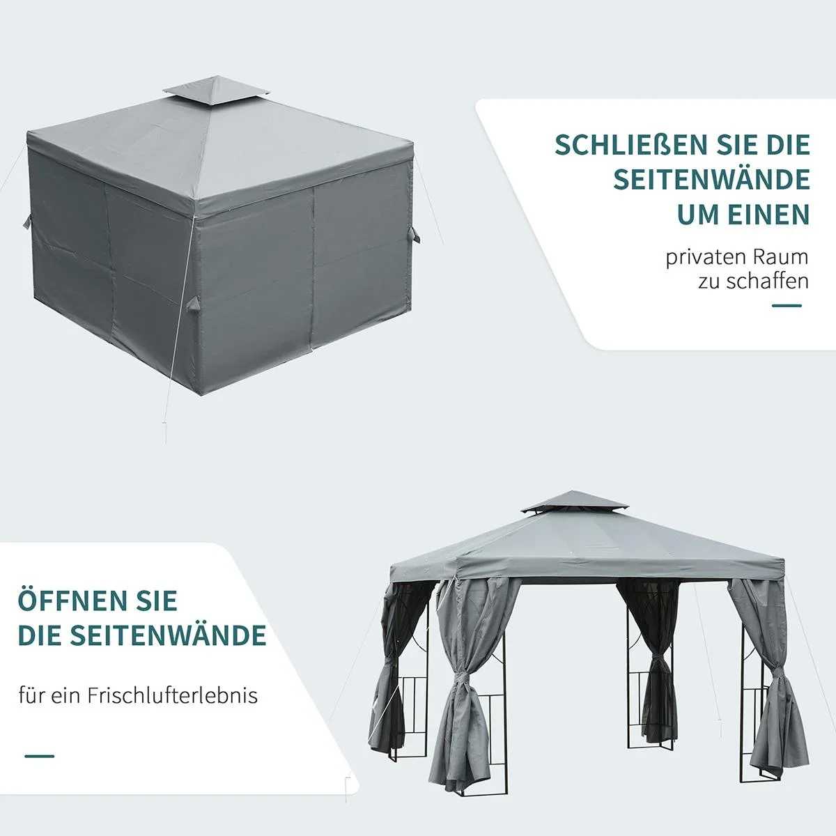 Gartenpavillon Pavillon ca. 3 x 3 - 0