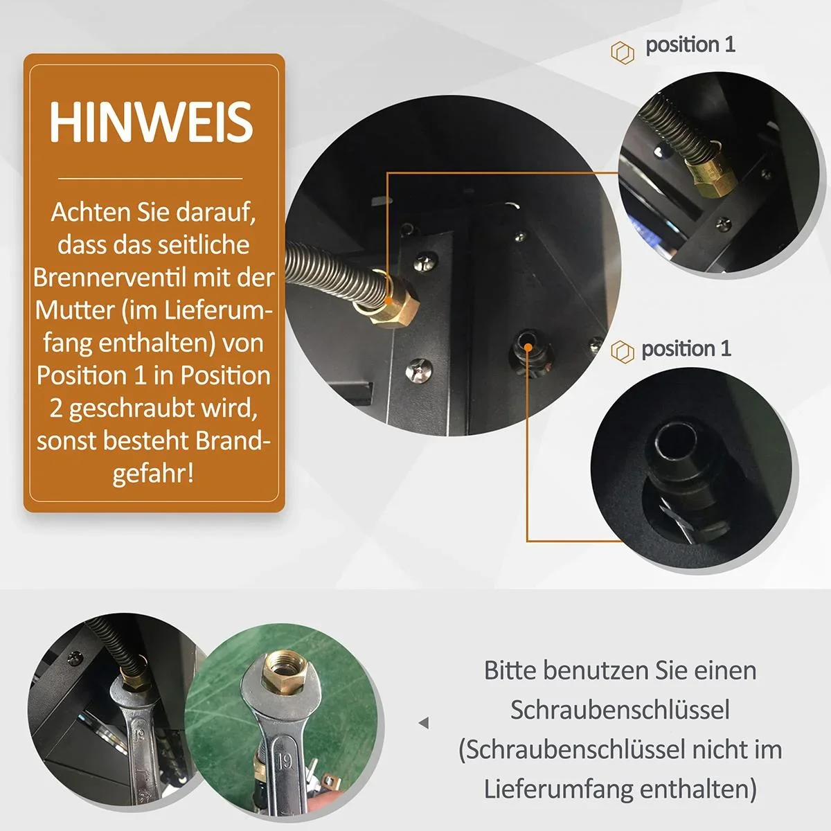 Grillwagen mit Ablageschrank schwarz - 5