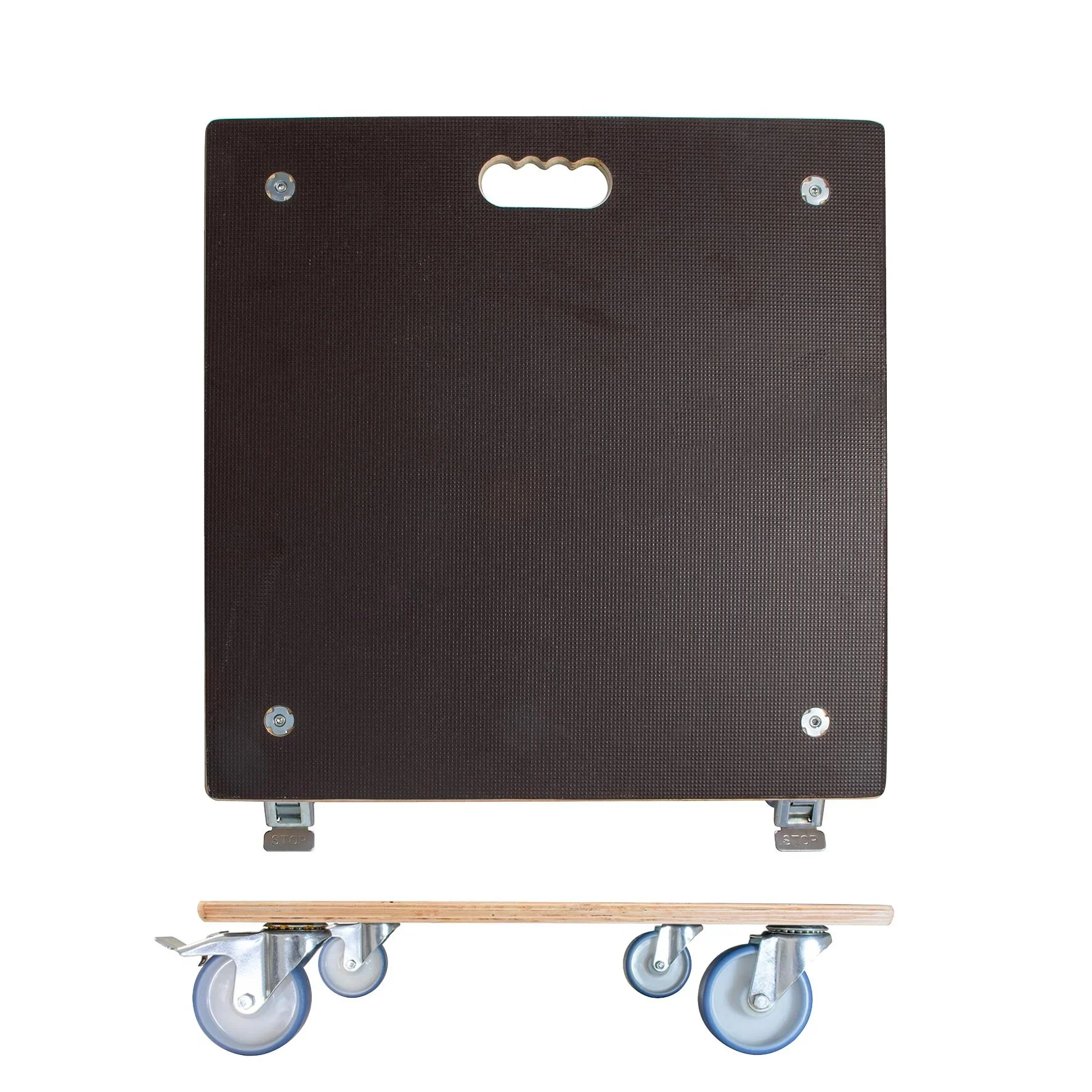 Multi Roller MR 1358, 58 x 58 x 14,5 cm, softe Rollen Ø 100, Rollenlager, 2 Bremsen, Maxigrip FSC®, Tragkraft 300 kg - 2