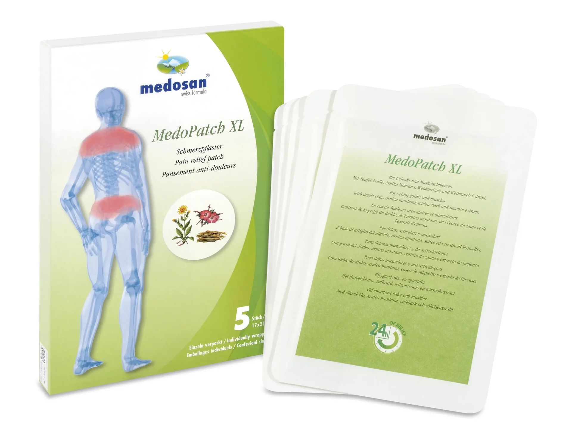 Schmerzpflaster XL MedoPatch, 5 Stück - 0