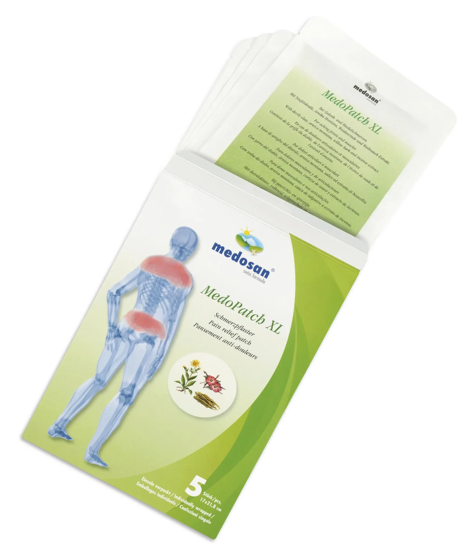 Schmerzpflaster XL MedoPatch, 5 Stück - 1