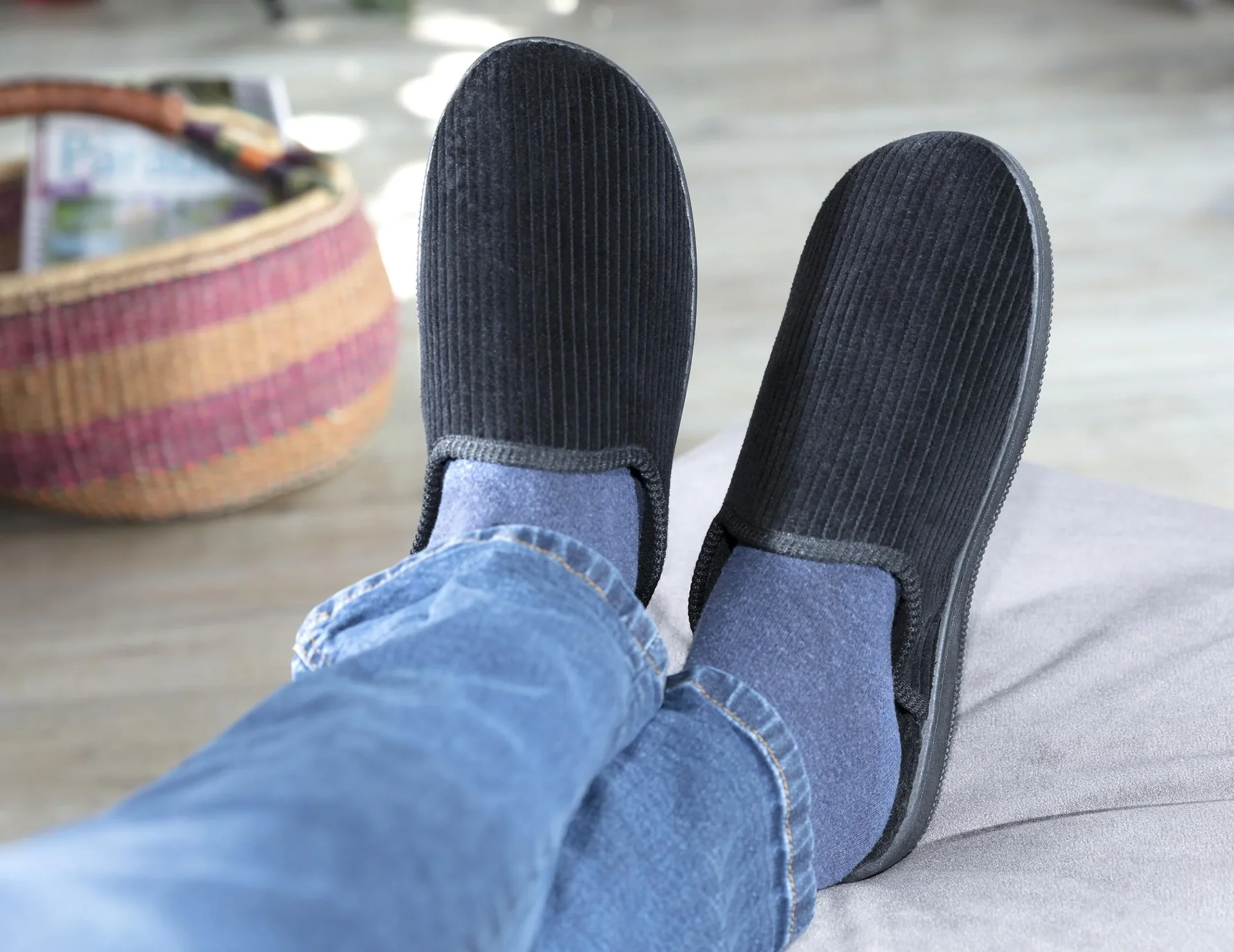 Pantoffel, Farbe schwarz, Gr.40 - 2