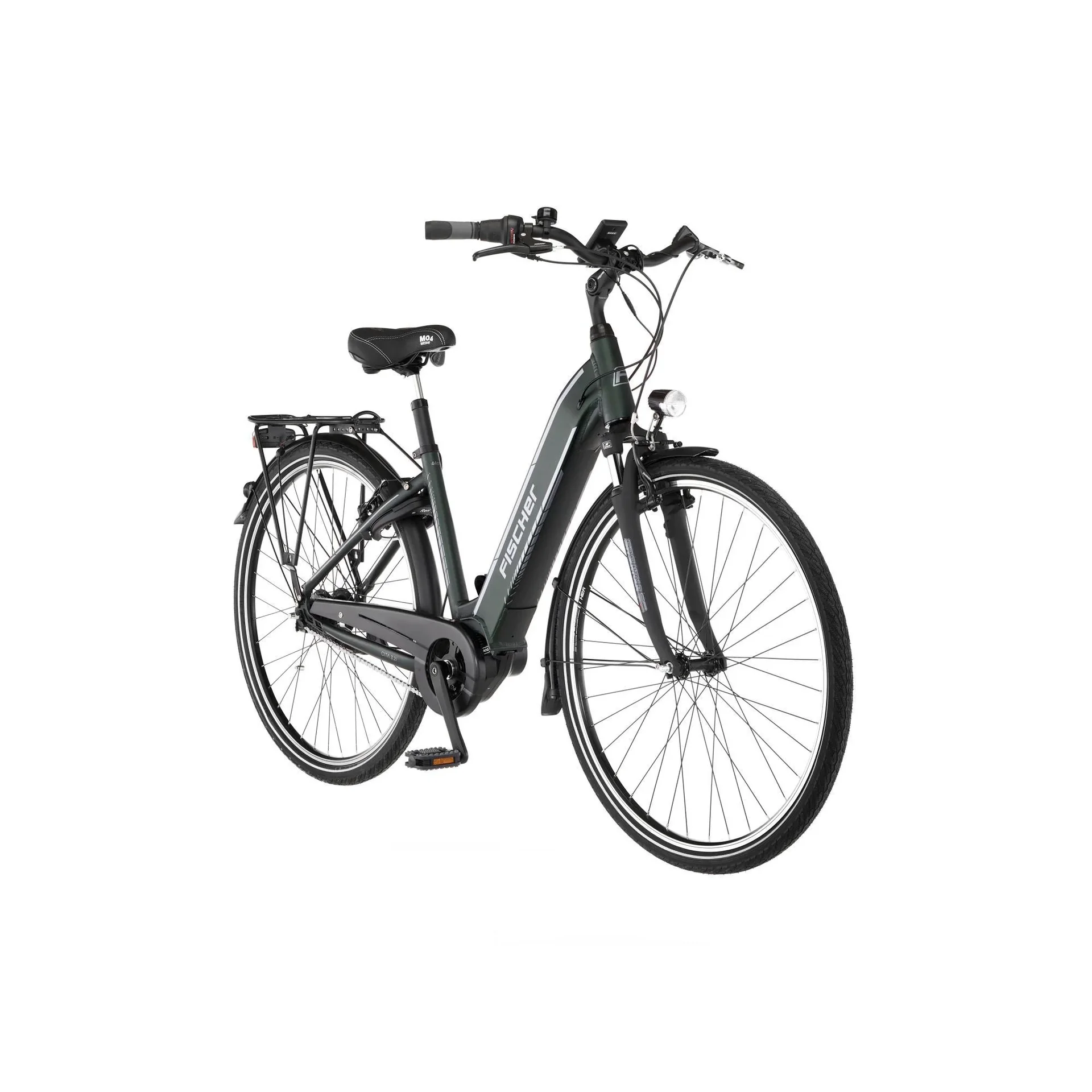 Unisex E-Bike City, 28 Zoll, Rahmengröße 41cm, 7-Gang Nabenschaltung, grün matt, CITA 3.2i - 1