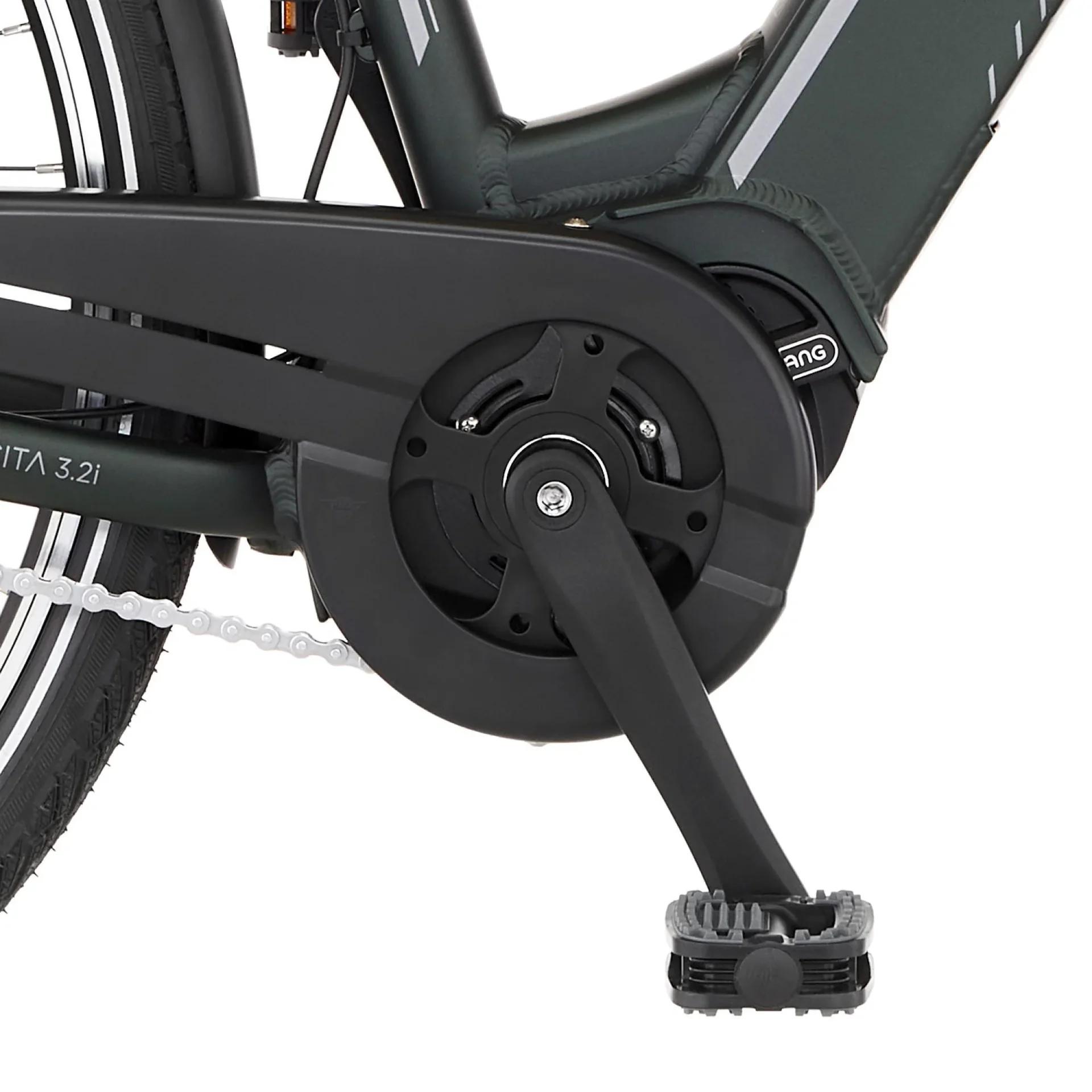 Unisex E-Bike City, 28 Zoll, Rahmengröße 41cm, 7-Gang Nabenschaltung, grün matt, CITA 3.2i - 7
