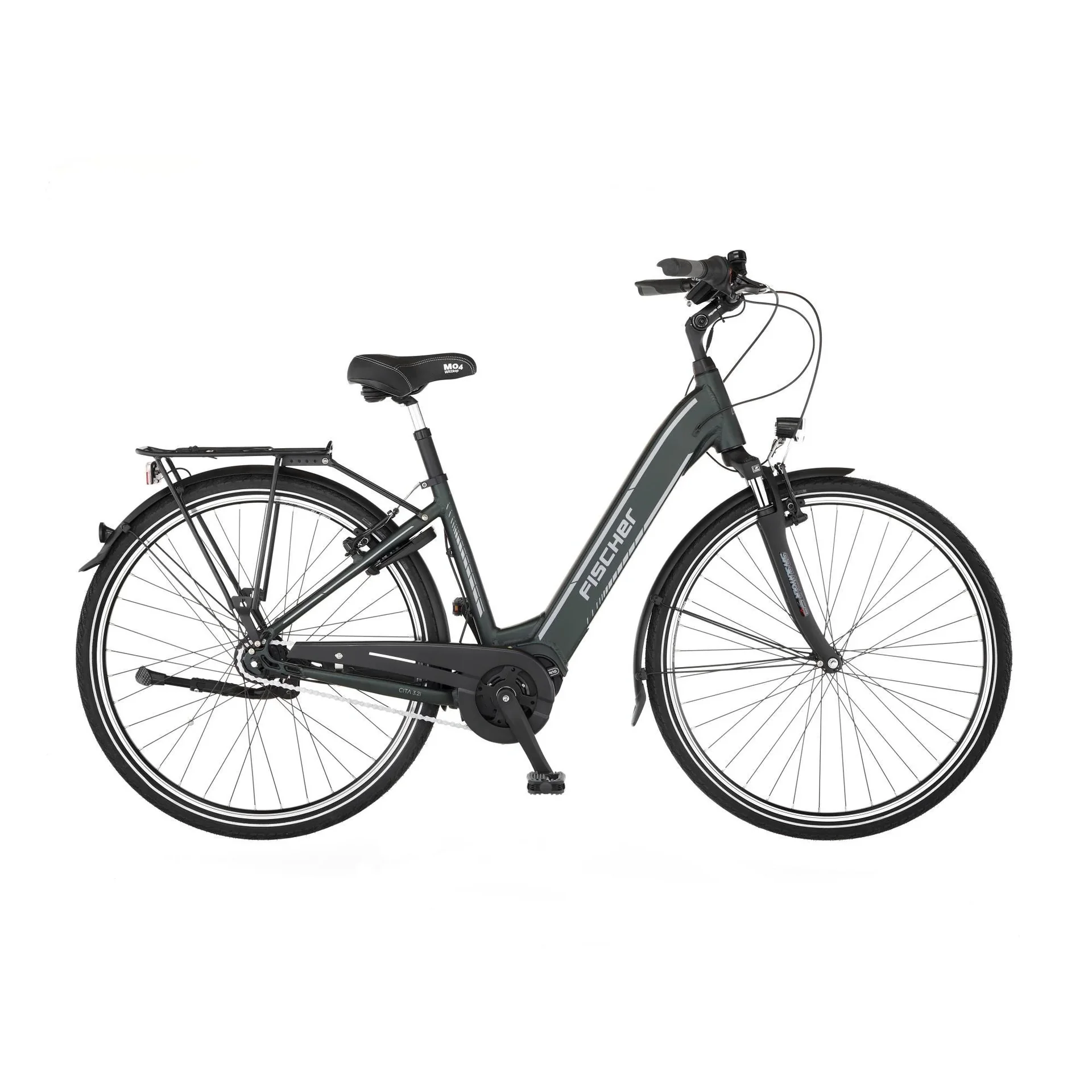 Unisex E-Bike City, 28 Zoll, Rahmengröße 41cm, 7-Gang Nabenschaltung, grün matt, CITA 3.2i - 10