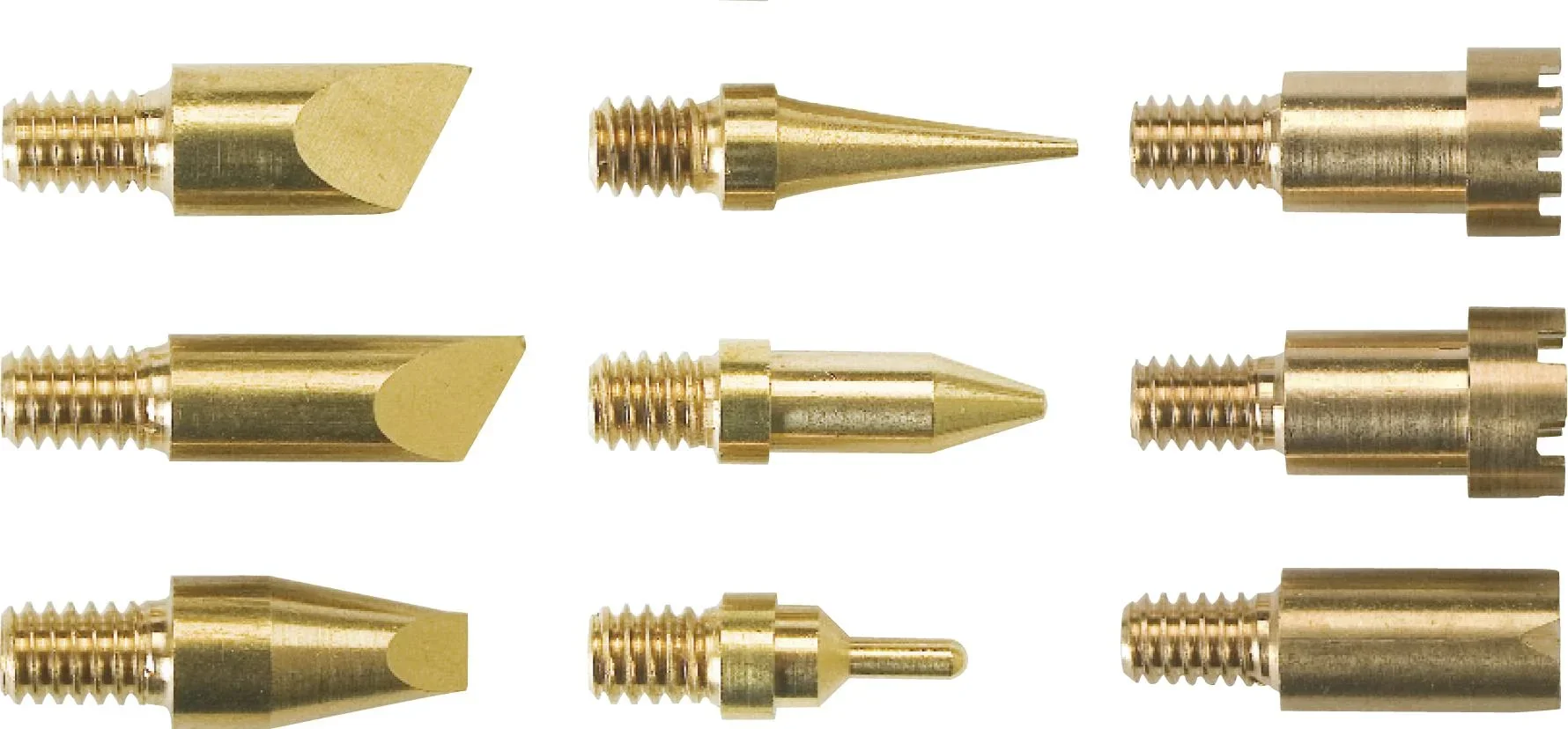 Brandmalset mit 9 Aufsätzen in Holzbox - 3