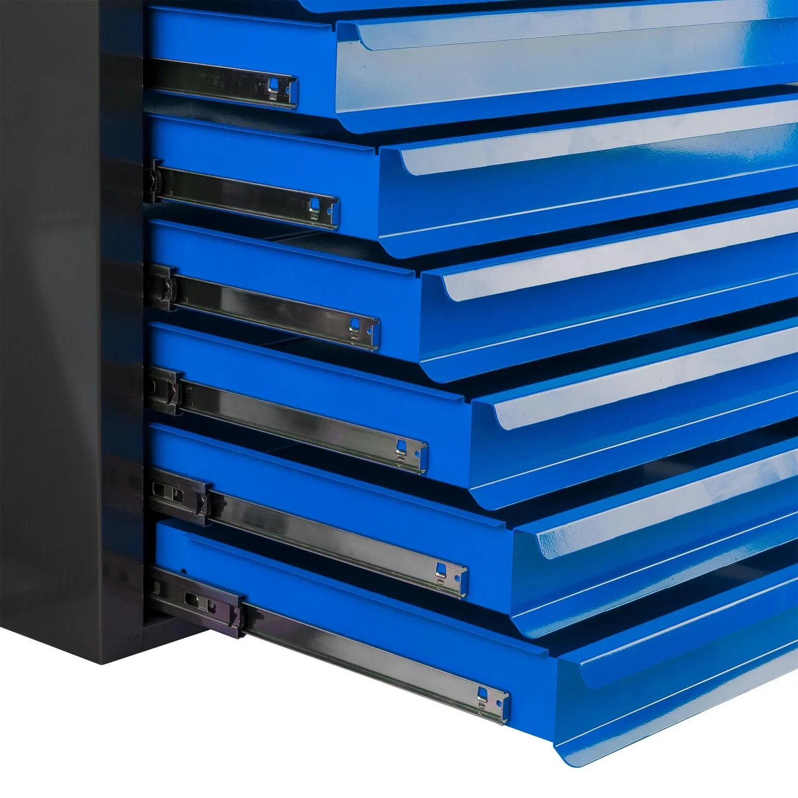 Schubladenschrank / Werkzeugschrank mammut, 10 Schubladen, RAL 7035 / 5012 - 0